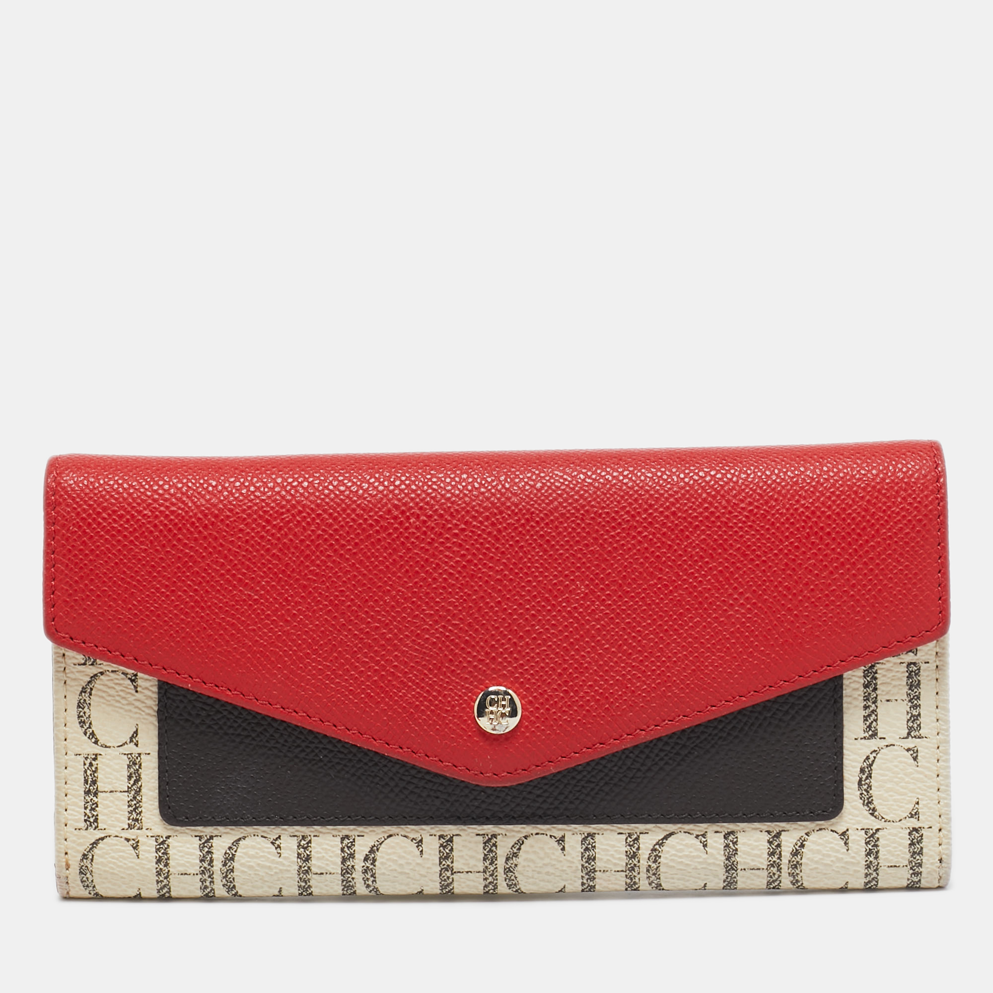 

CH Carolina Herrera Multicolor Monogram Coated Canvas and Leather Trifold Wallet