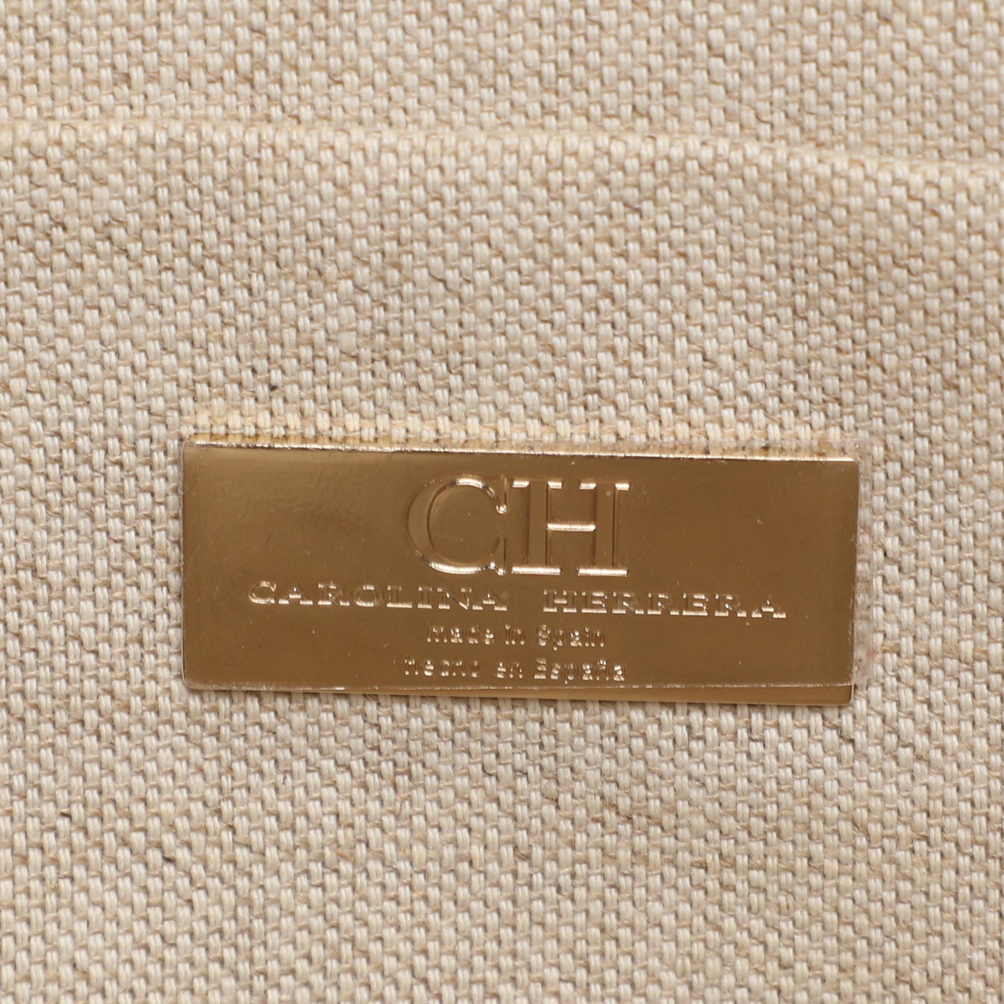 CH Carolina Herrera Multicolor Monogram Coated Canvas and Leather Zip Crossbody Bag 