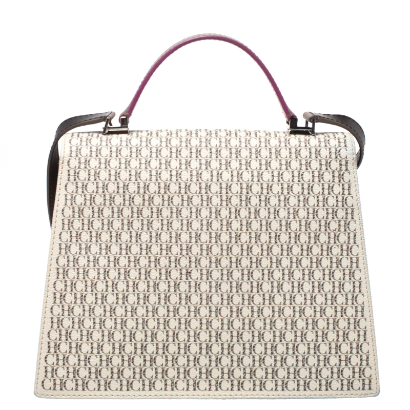 Linen handbag Carolina Herrera Multicolour in Linen - 34994427