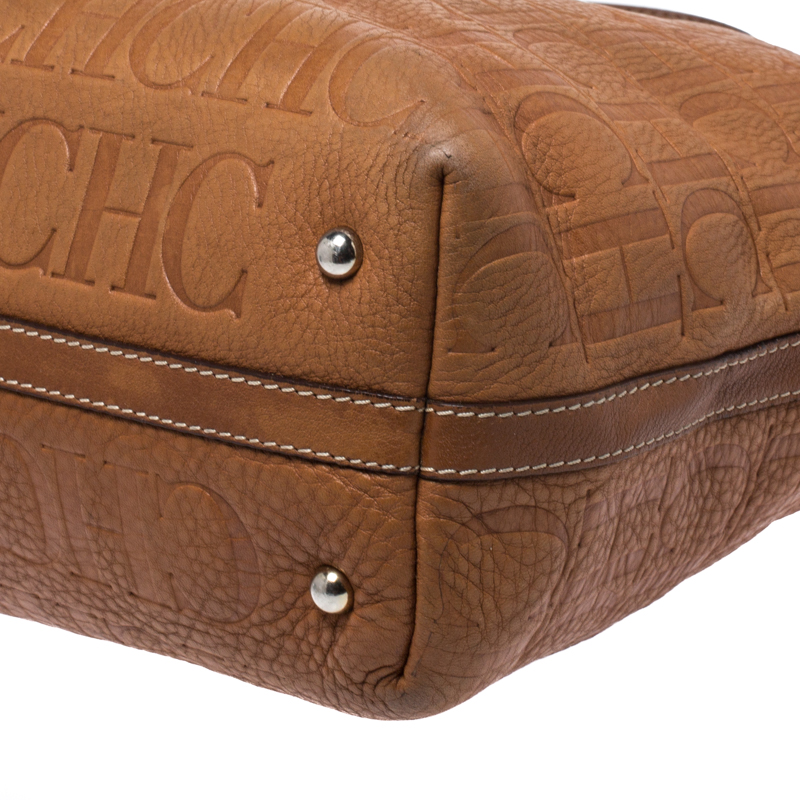 Leather handbag Carolina Herrera Brown in Leather - 28860351