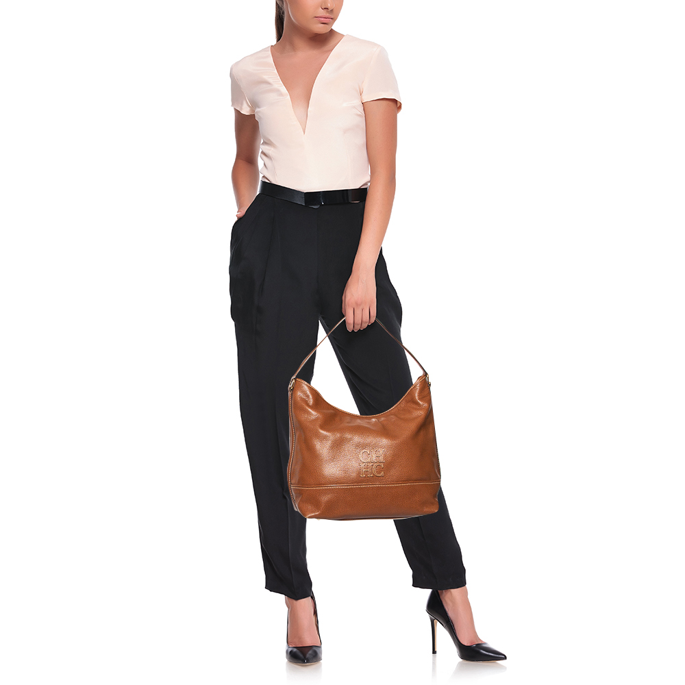 

CH Carolina Herrera Brown Leather Hobo