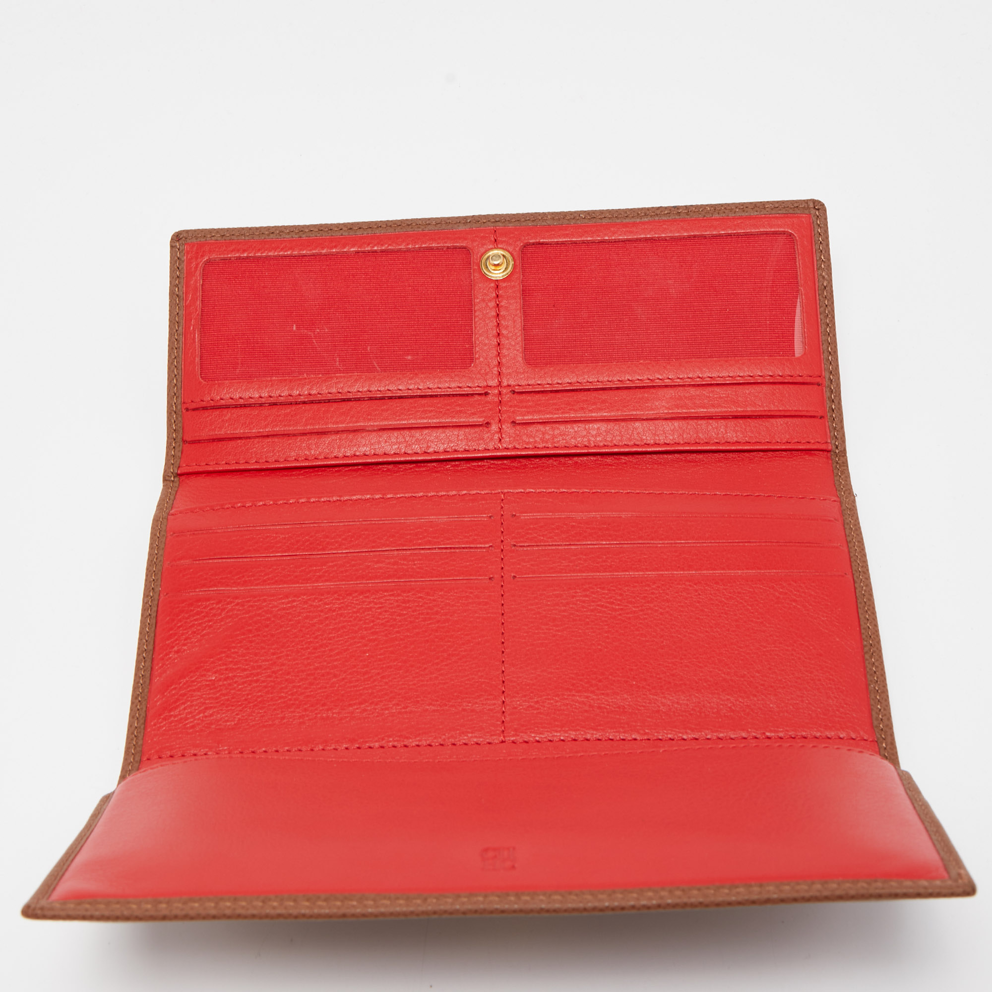 

CH Carolina Herrera Brown Leather Continental Wallet