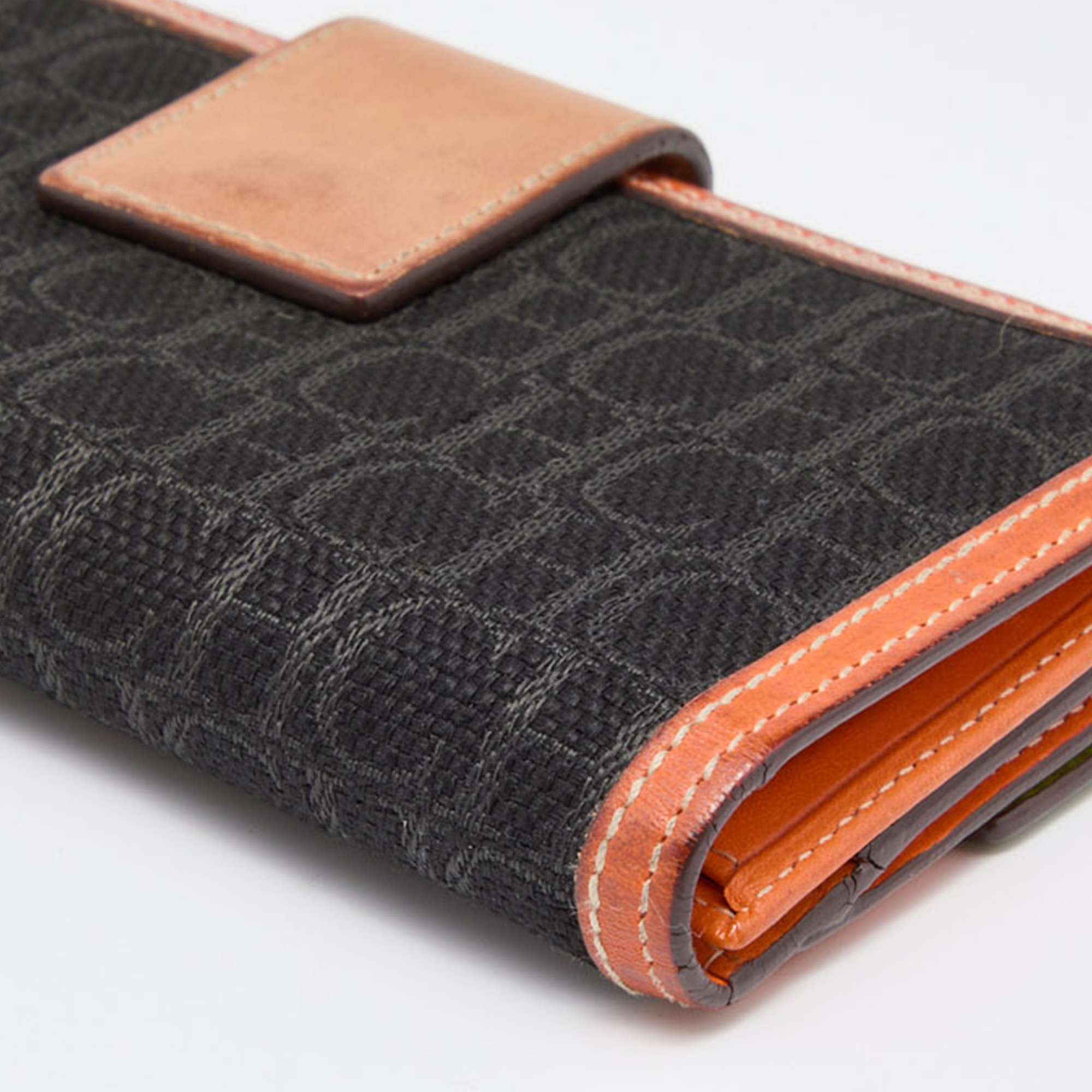CH Carolina Herrera Multicolor Monogram Canvas and Leather Continental Wallet 