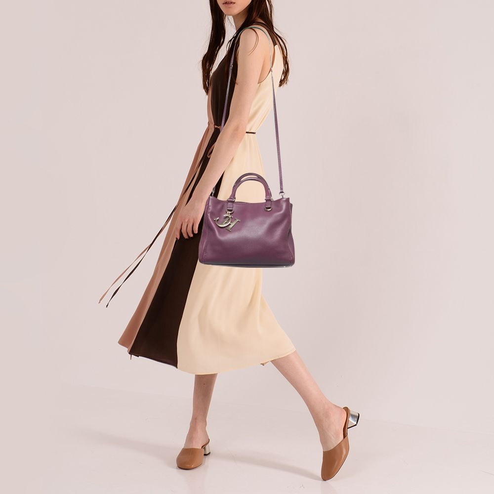 

CH Carolina Herrera Purple Leather Tote