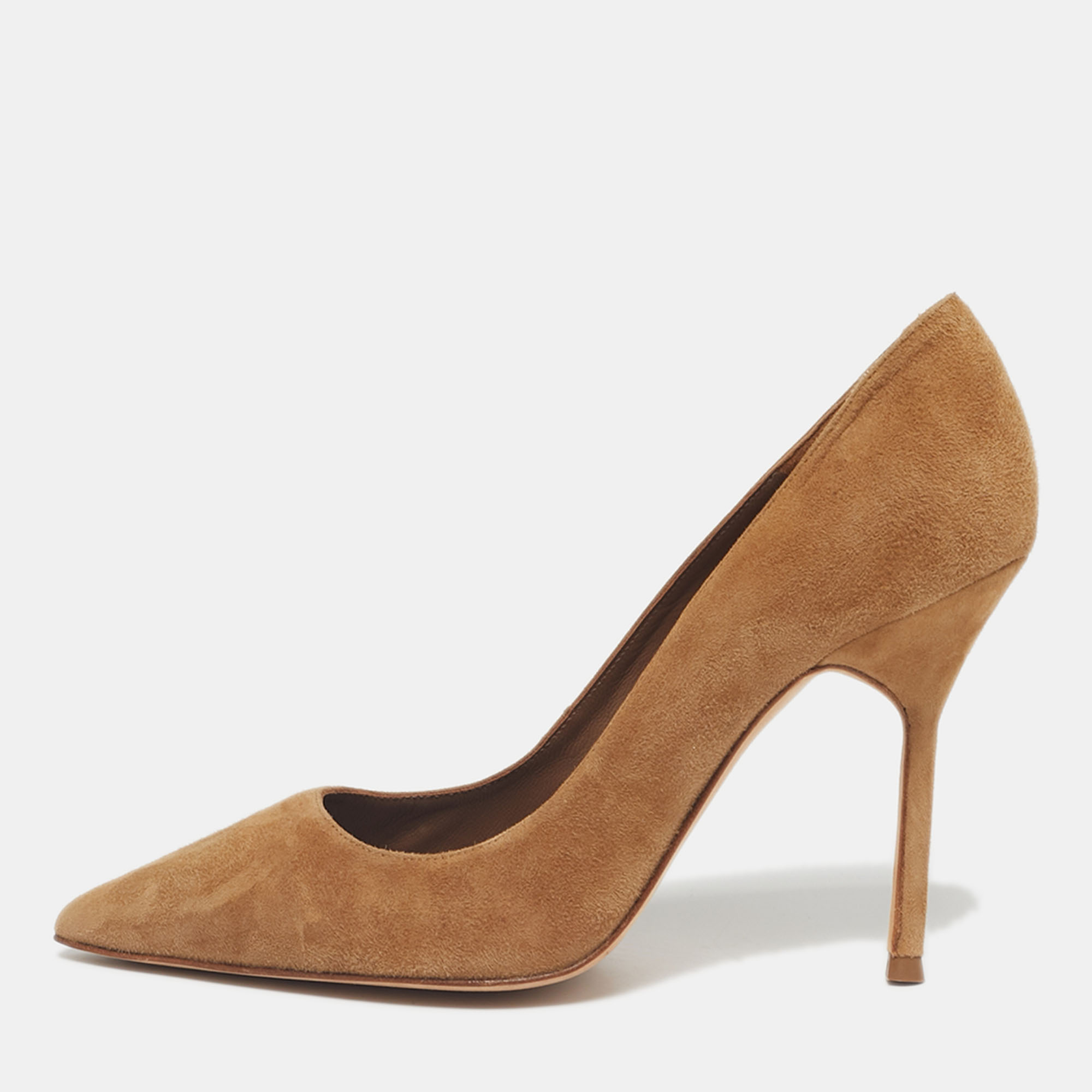 

CH Carolina Herrera Brown Suede Pointed Toe Pumps Size