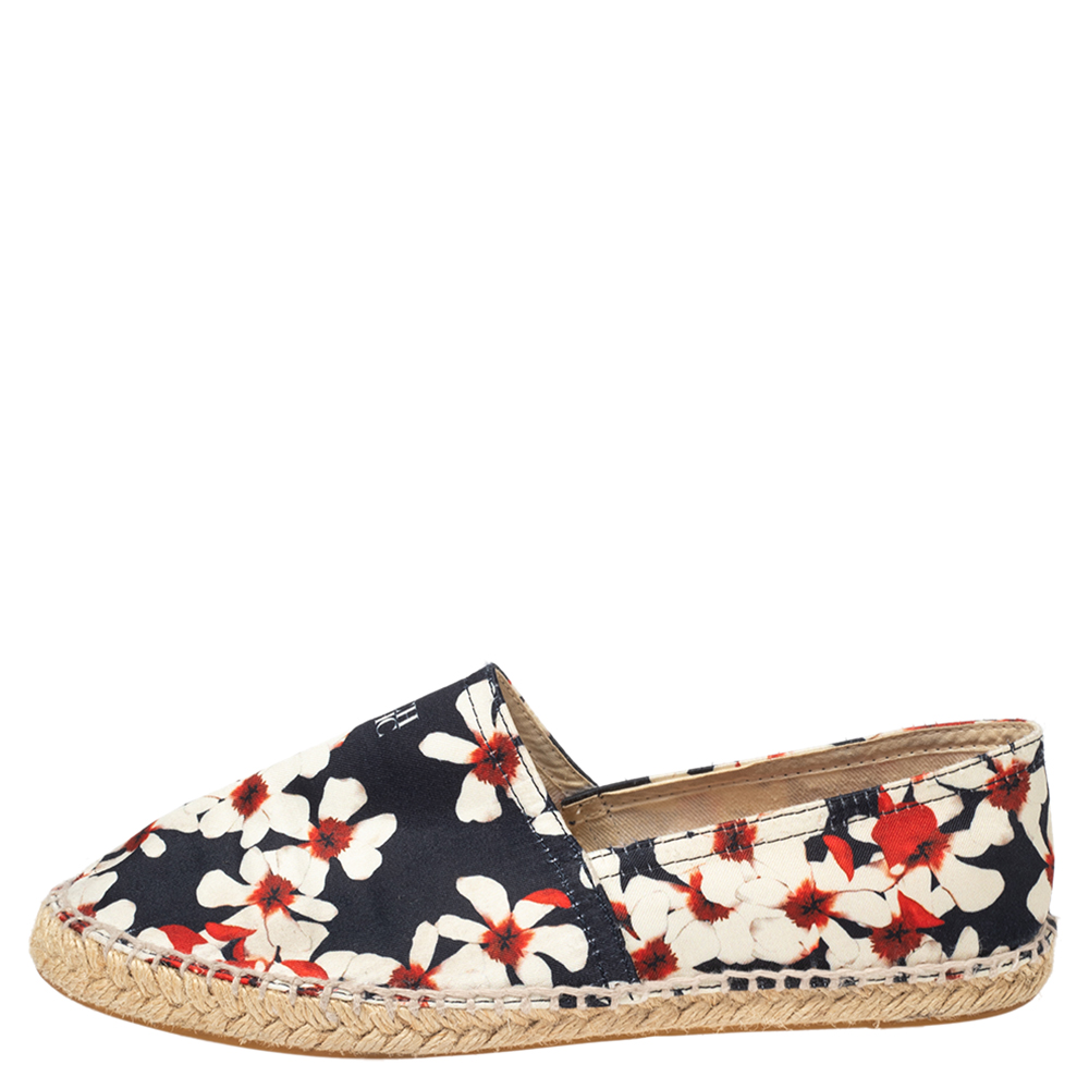 

CH Carolina Herrera Multicolor Floral Print Fabric Espadrille Flats Size