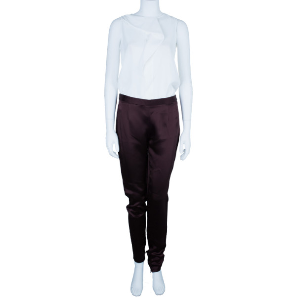 

Chalayan Amaranth Satin Pants, Red