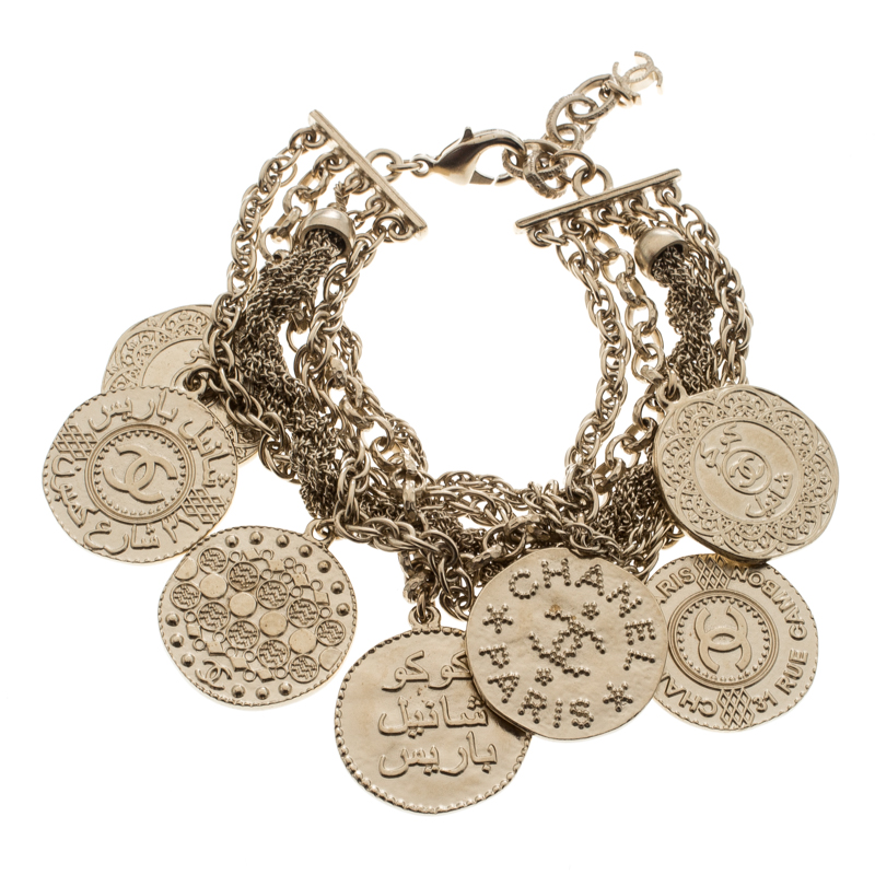 Chanel CC Coin Charm Multi Chain Bracelet Chanel | TLC