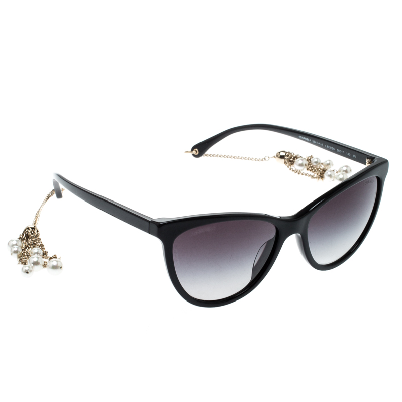 Chanel Black/Purple Grey Gradient 5341-H-A Cat Eye Sunglasses