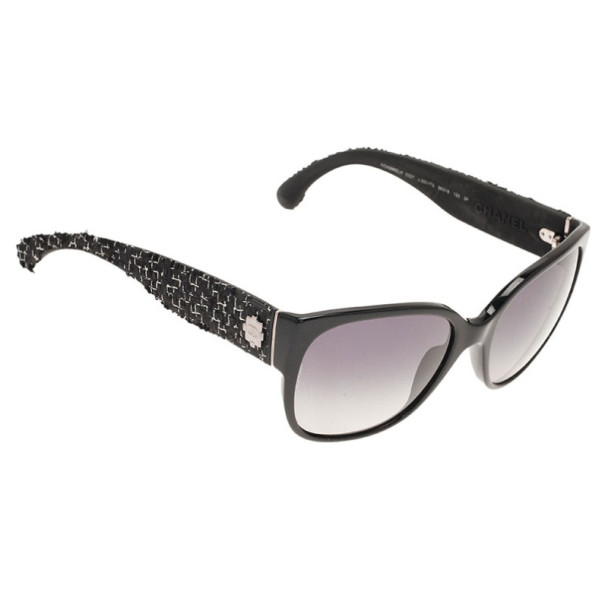 Chanel Black 5237 Tweed Sunglasses Chanel