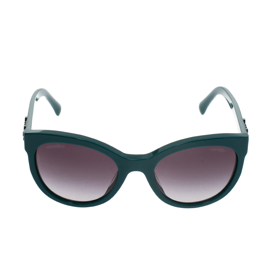 

Chanel Dark Green Gradient 5315-A Wayfarer Sunglasses