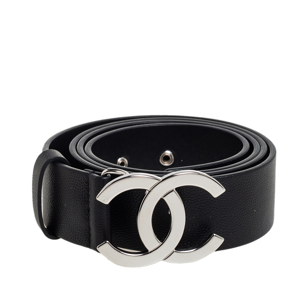 

Chanel Black Caviar Leather CC Belt