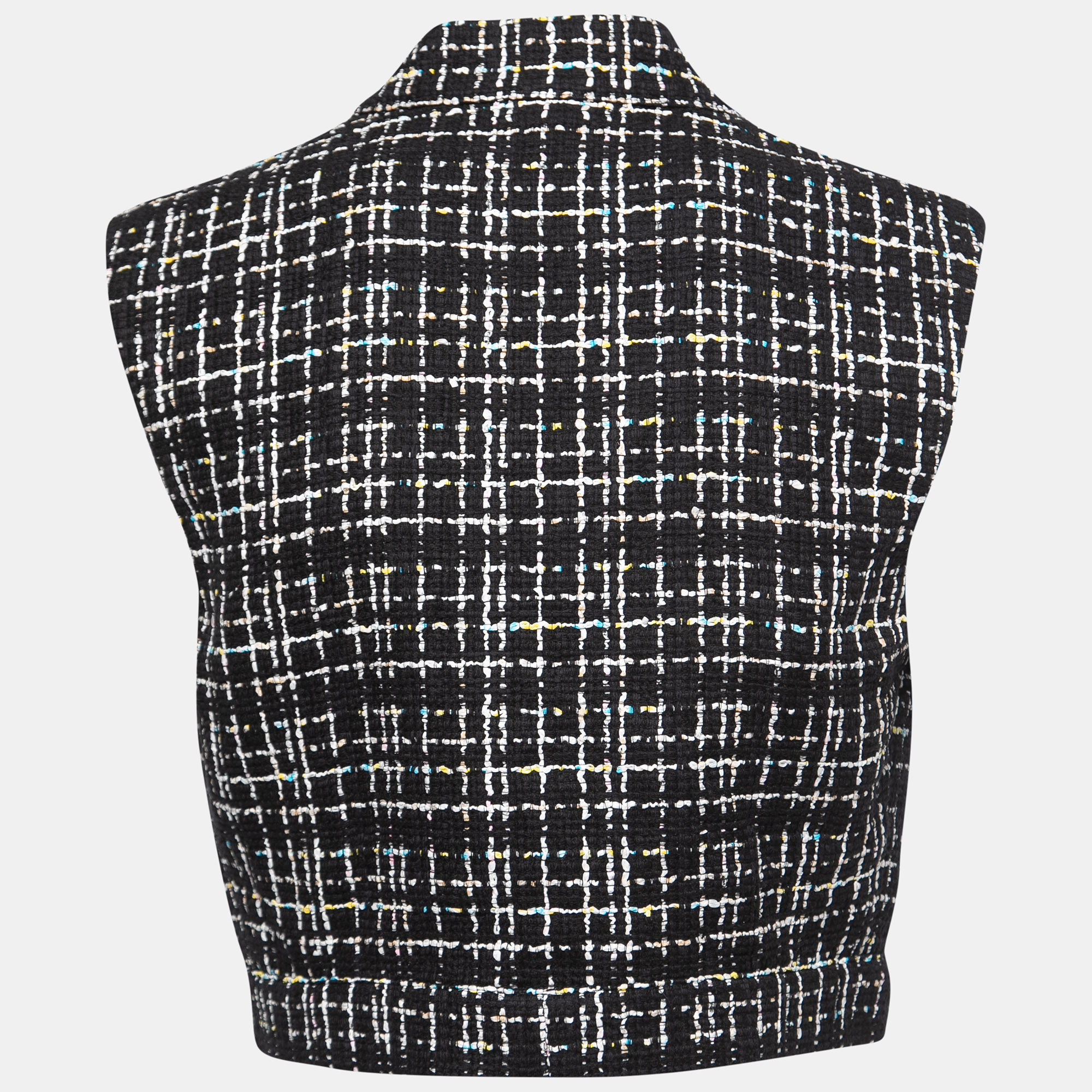 

Chanel Black Tweed Cropped Vest