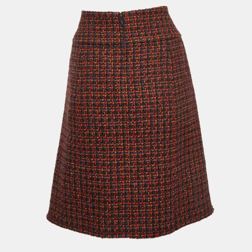 

Chanel Multicolor Tweed Knee-Length Skirt