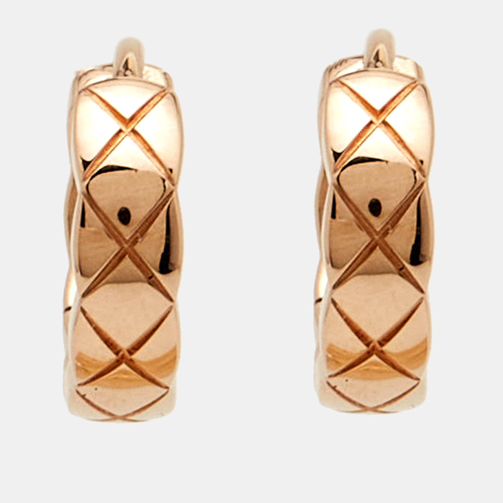 

Chanel Coco Crush 18k Rose Gold Earrings