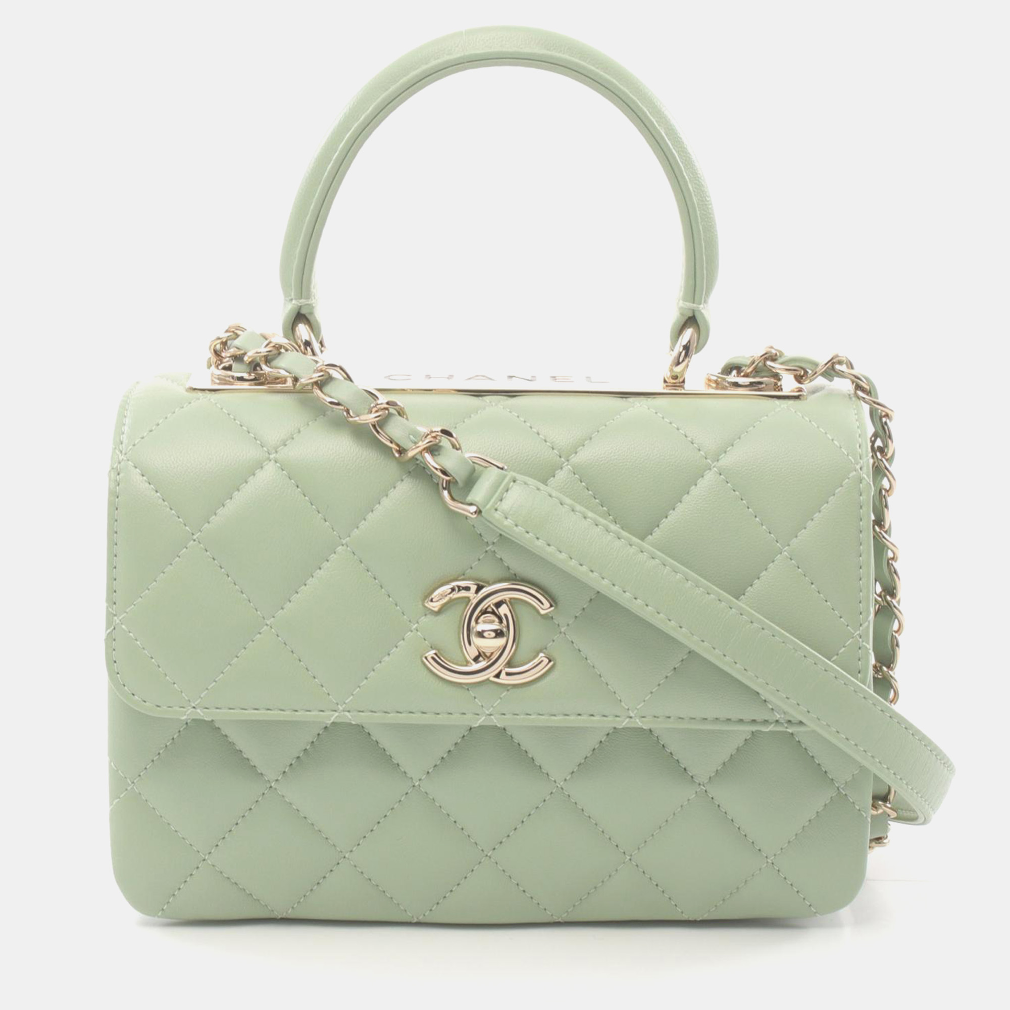 

Chanel Green Leather Trendy CC Small Shoulder Bag