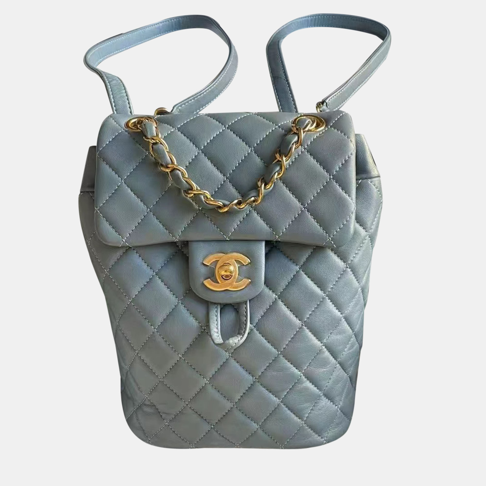 

Chanel Quilted Leather Small Urban Spirit Backpack, Blue