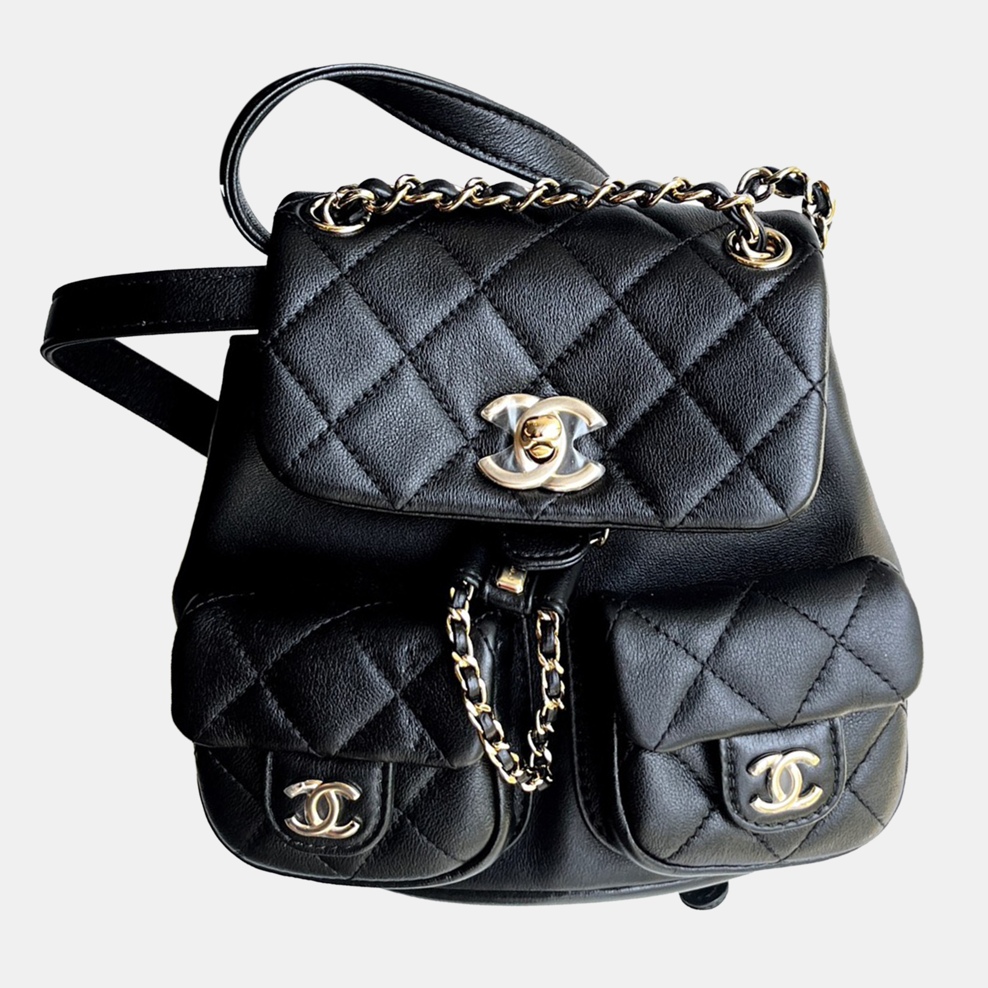 

Chanel Black Duma Small Backpack