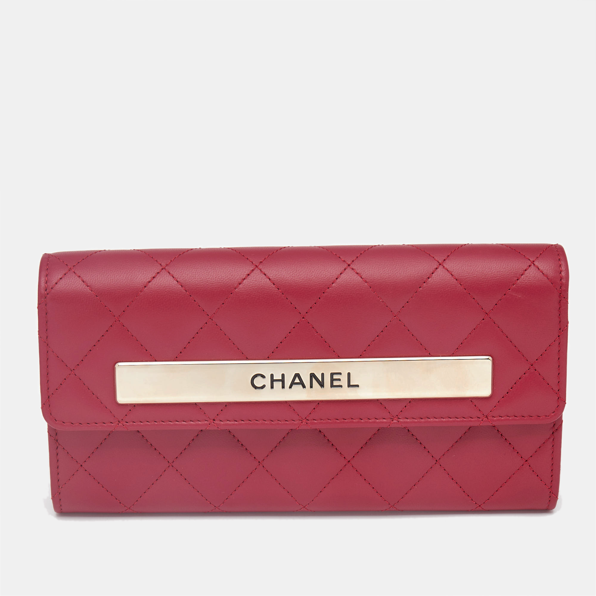 

Chanel Pink Quilted Leather Trendy CC Flap Wallet