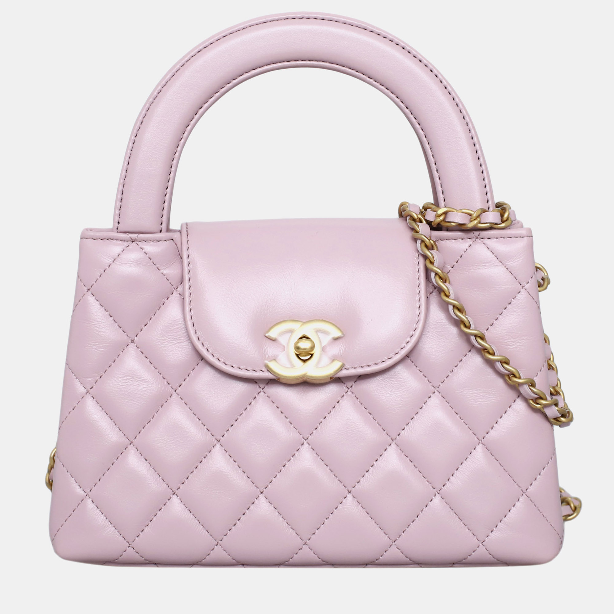 

Chanel Pink Calf Leather Kelly Bag
