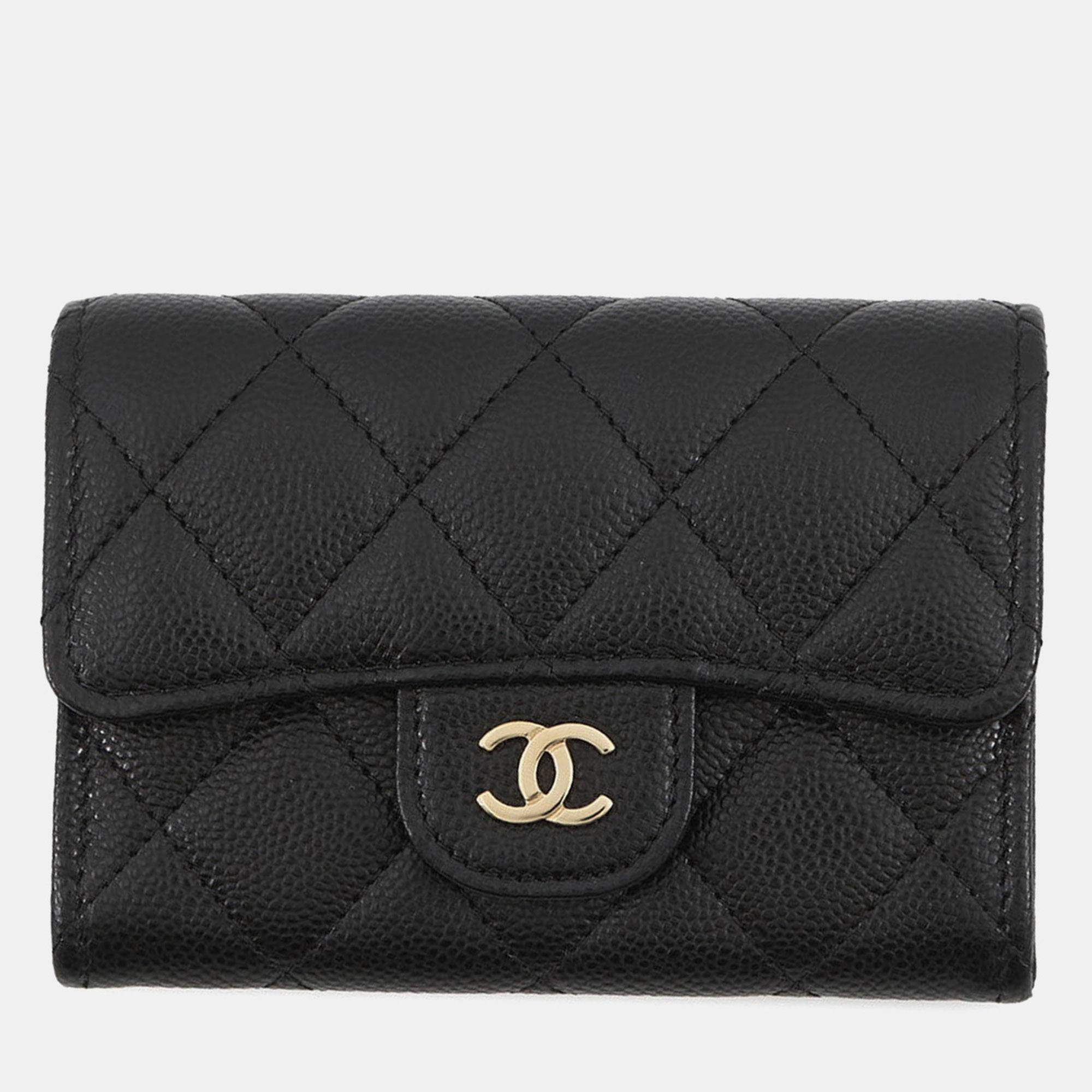 

Chanel Classic Flap Card Black Caviar Leather