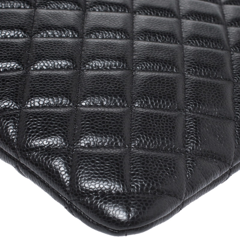 Chanel large O-Case Pouch Caviar Leather — LSC INC