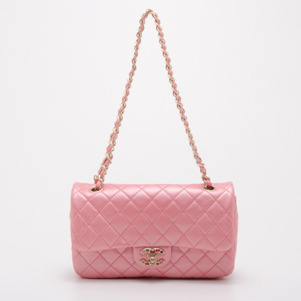 Chanel Ltd. Ed. Pink Precious Collection Medium Classic Flap