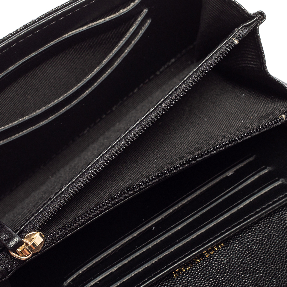 

Chanel Black Quilted Caviar Leather Boy Wallet