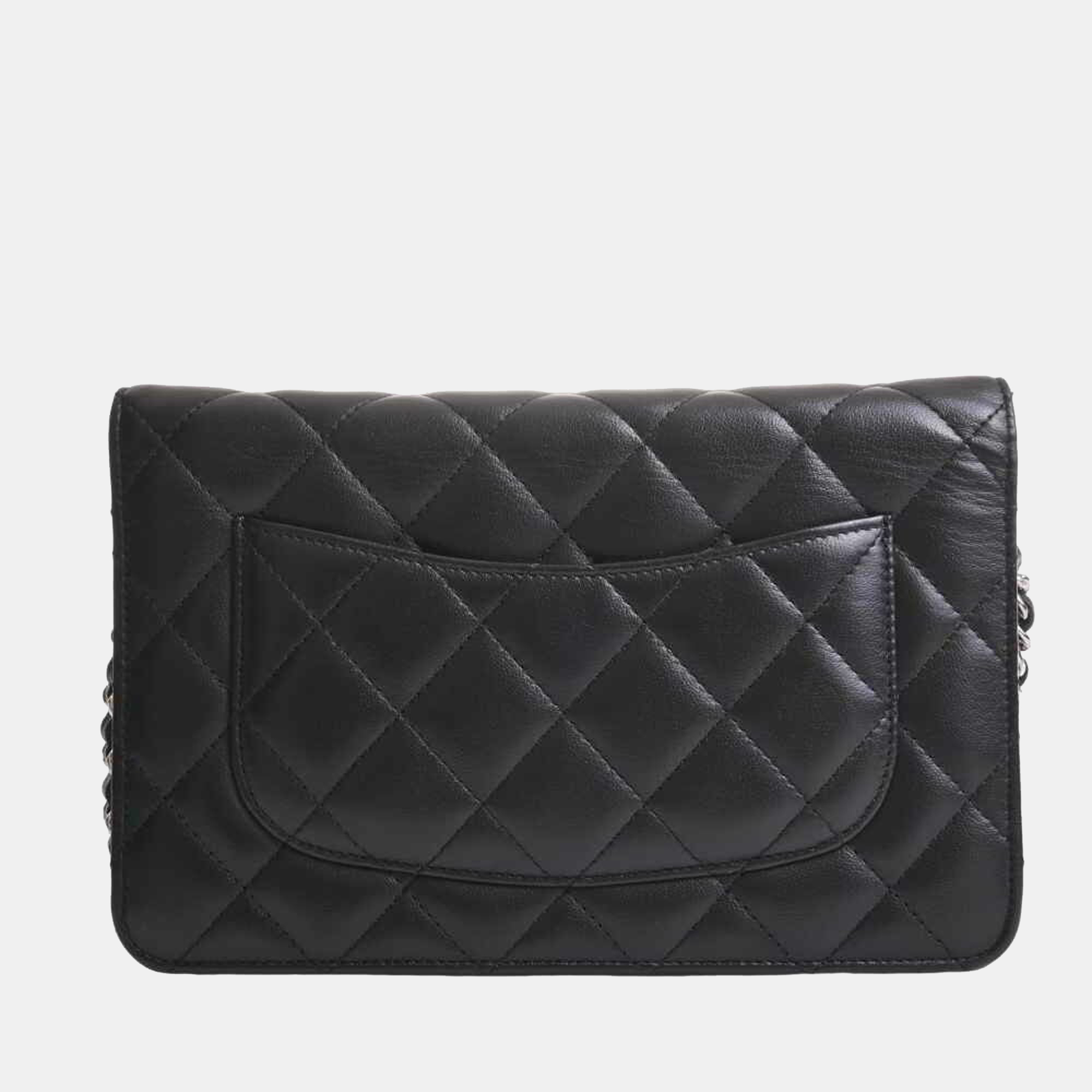 

Chanel Black Caviar Leather Classic Wallet On Chain