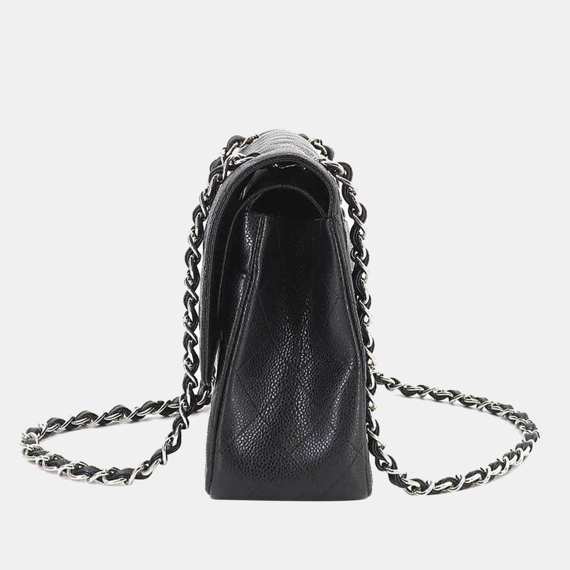 

Chanel Black Leather Medium Classic Double Flap Shoulder Bag