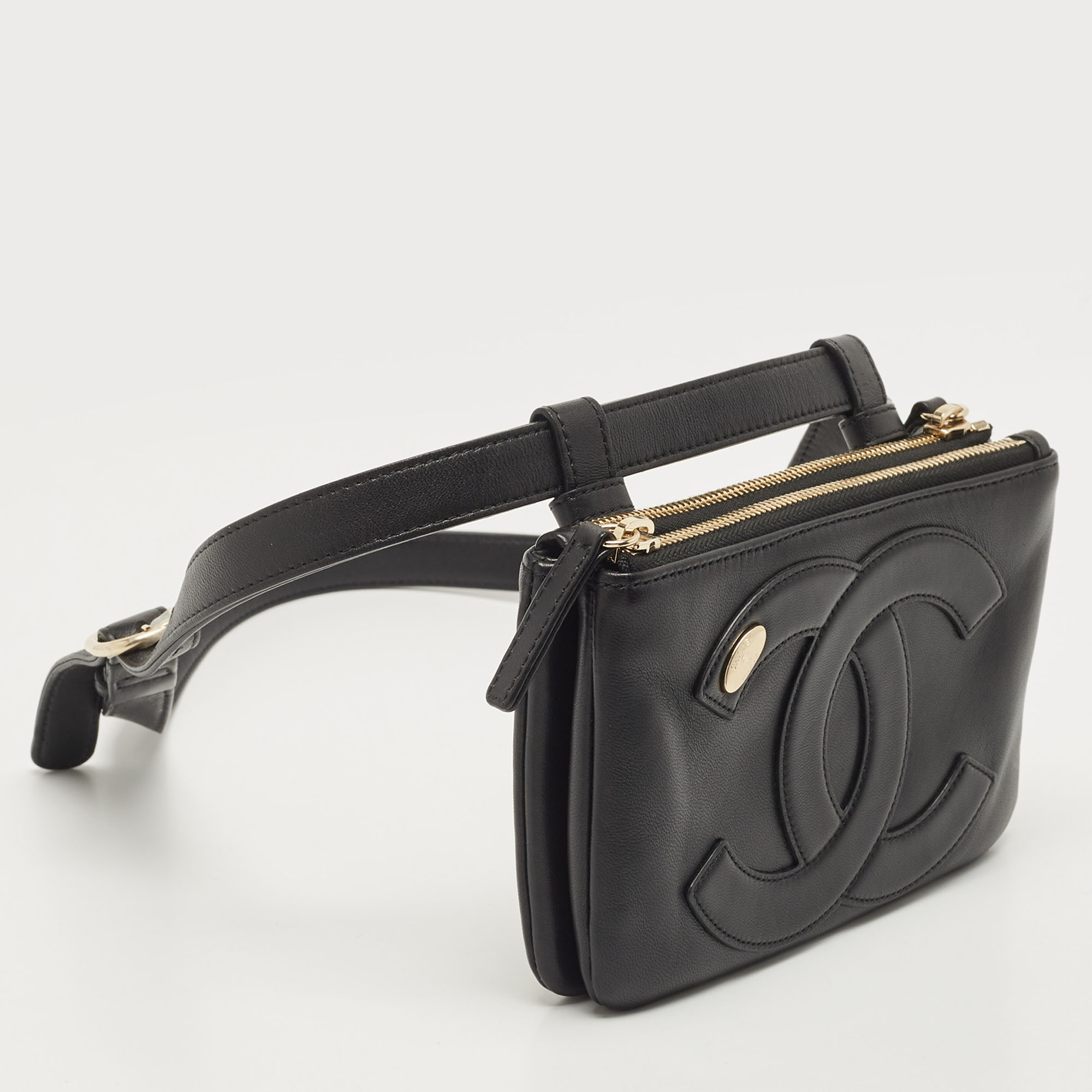 Chanel CC Mania Lambskin Belt Bag / Pouch / Waist bag