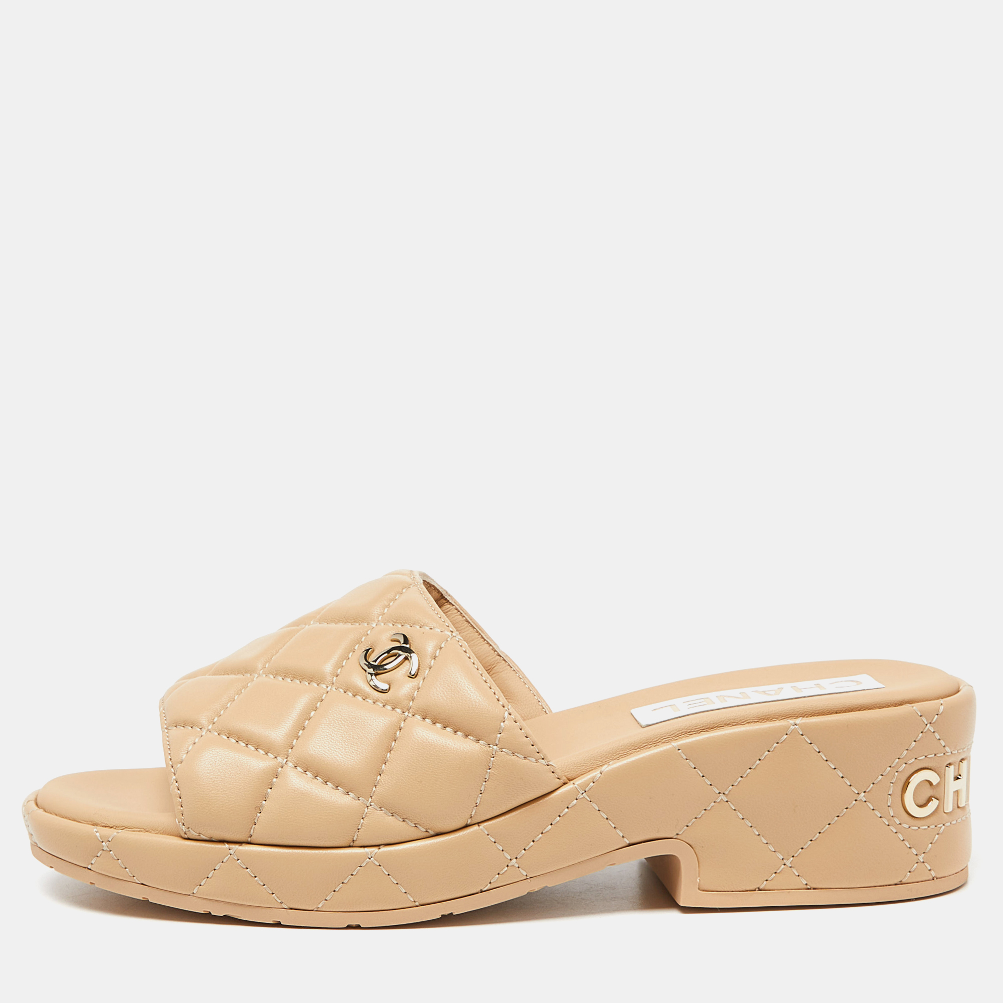chanel turnlock sandals
