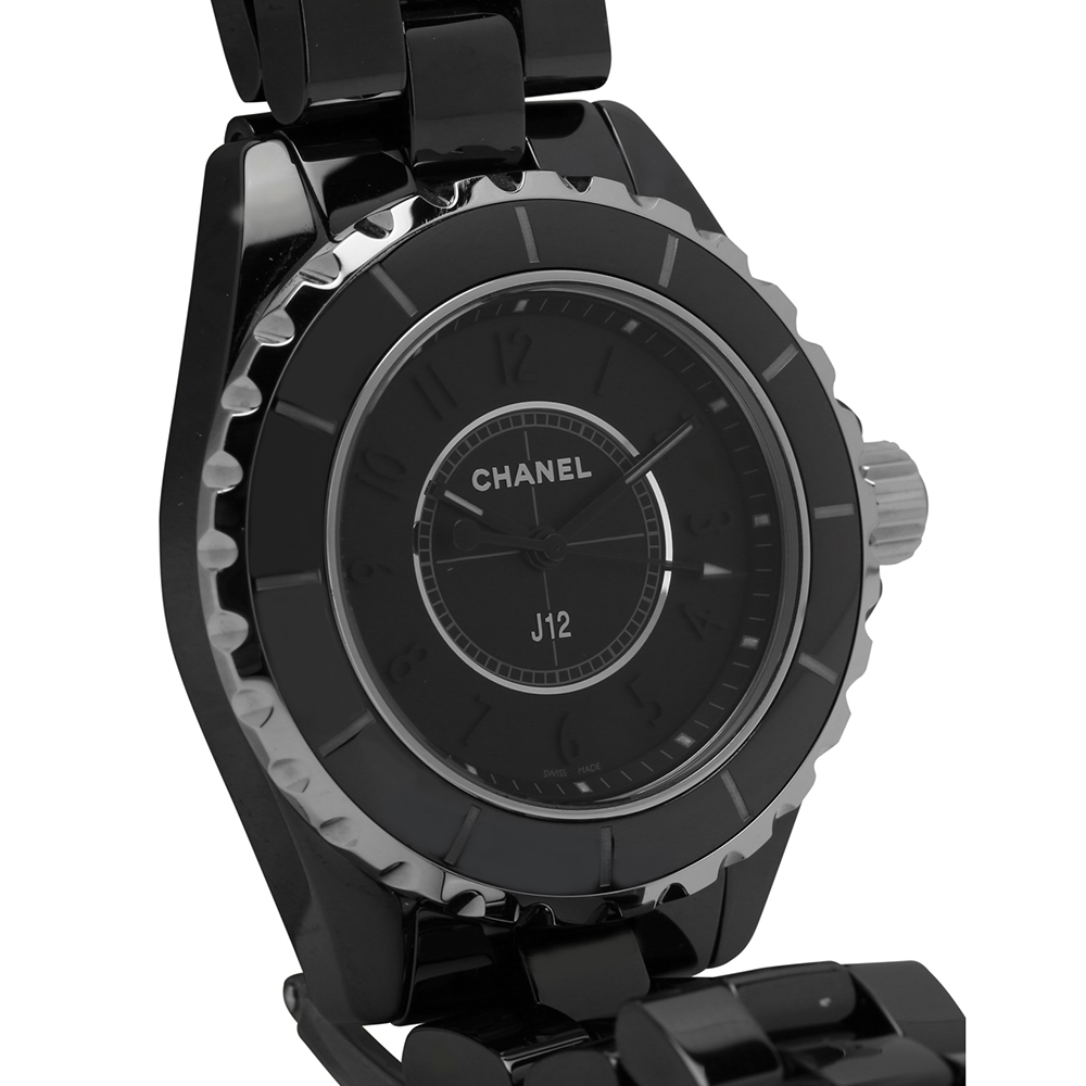 

Chanel Black Ceramic J12 H4196 Quartz Women's Wristwatch 29 MM