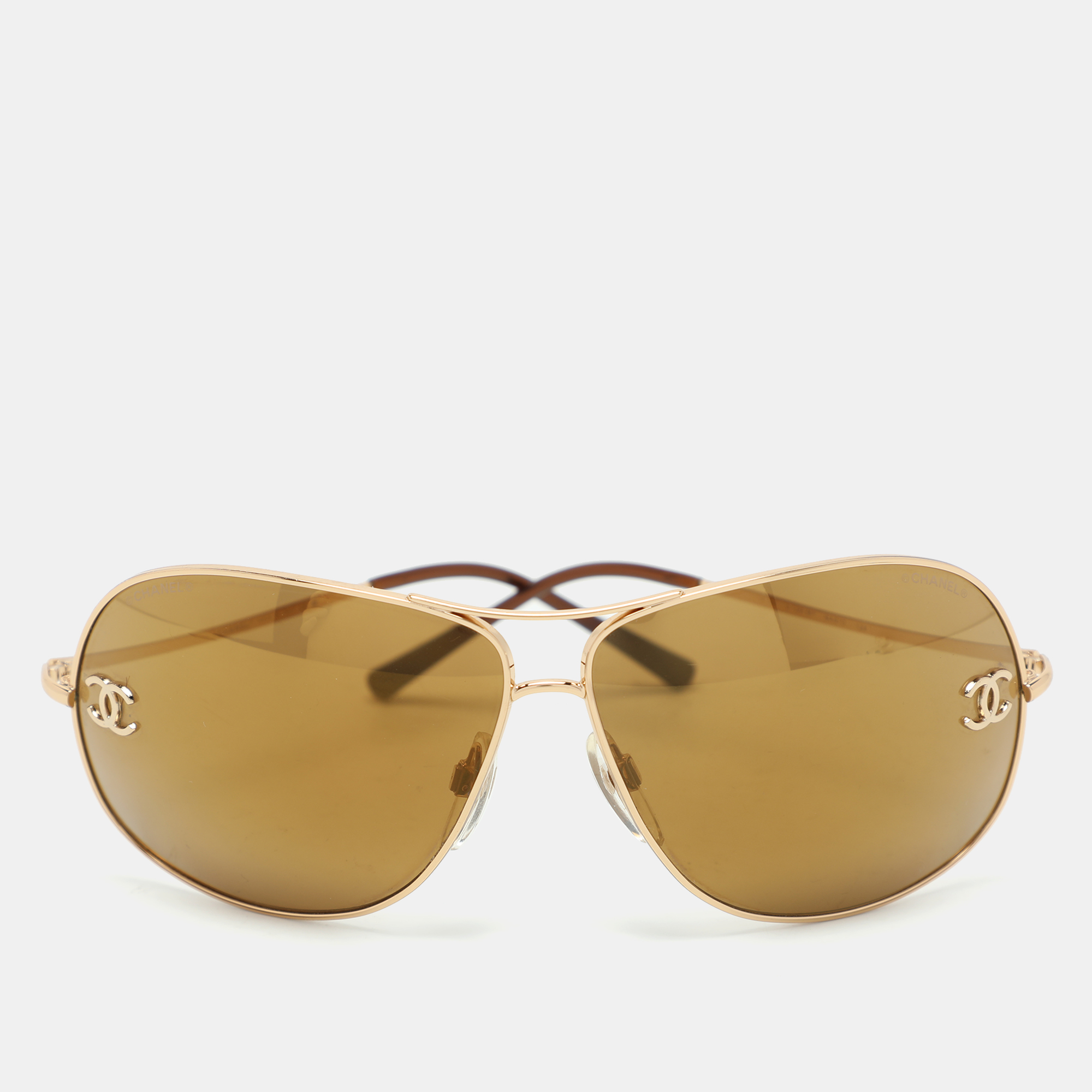 

Chanel Gold/Brown 4132 Aviators Sunglasses