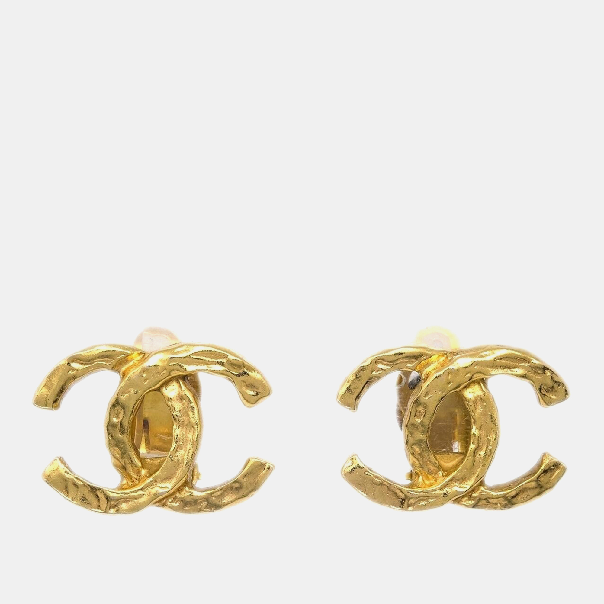 

Chanel Gold CC Clip-On Earrings