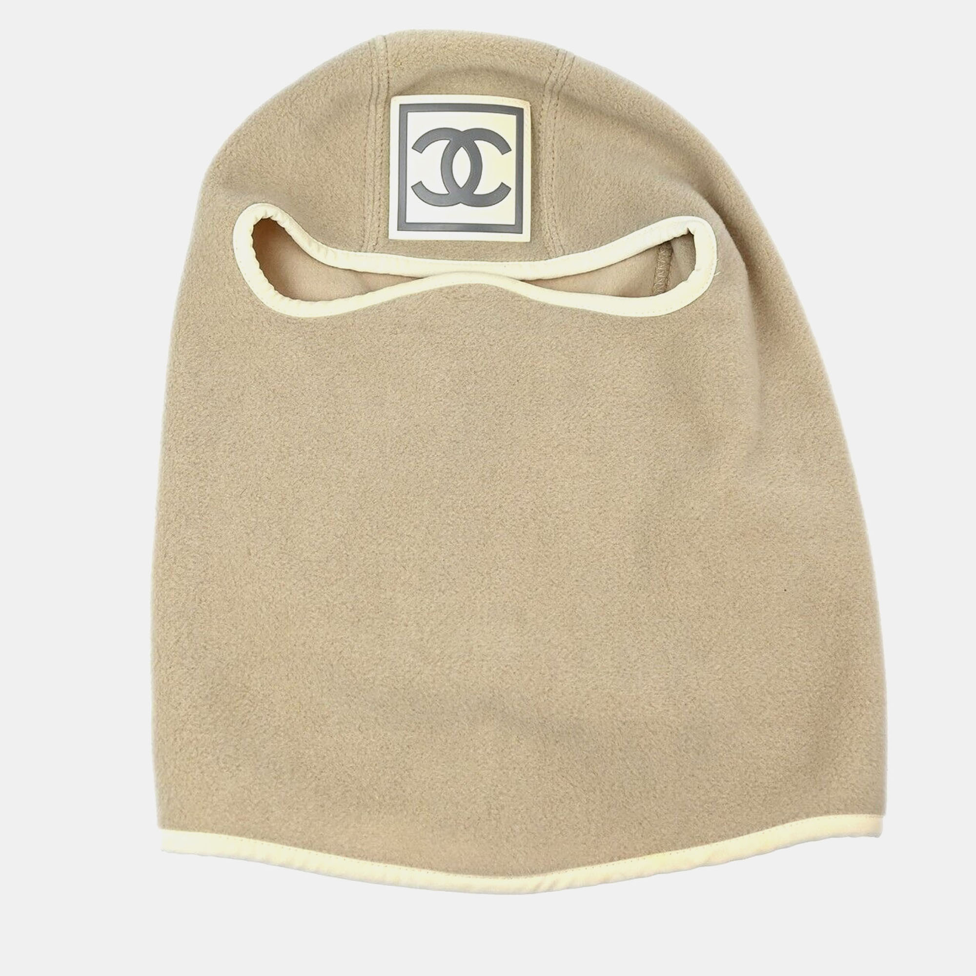 

Chanel Beige Sport Line Ski Mask Balaclava Small Good #M