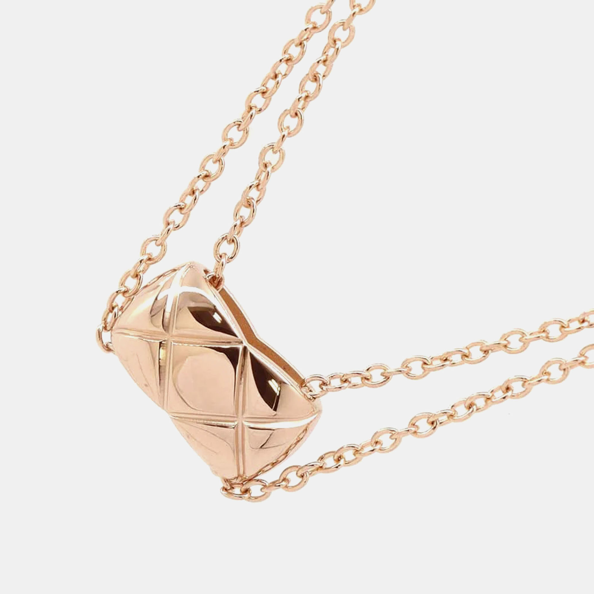 

Chanel 18K Pink Gold Coco Crush Necklace