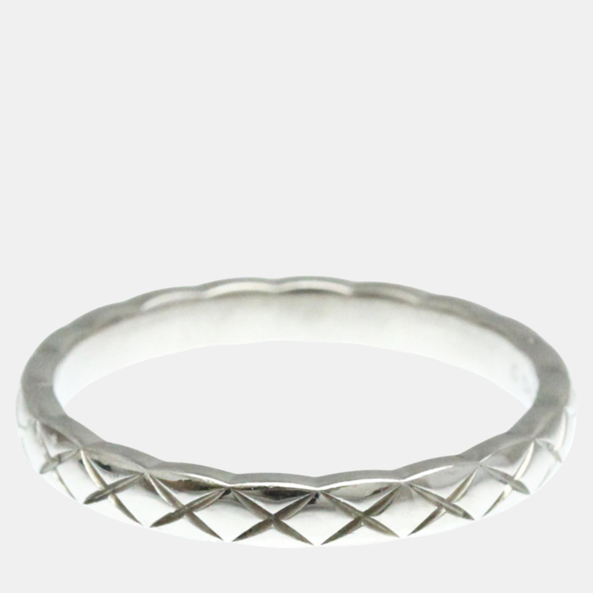 

Chanel Silver Platinum Coco Crush Ring Mini Model