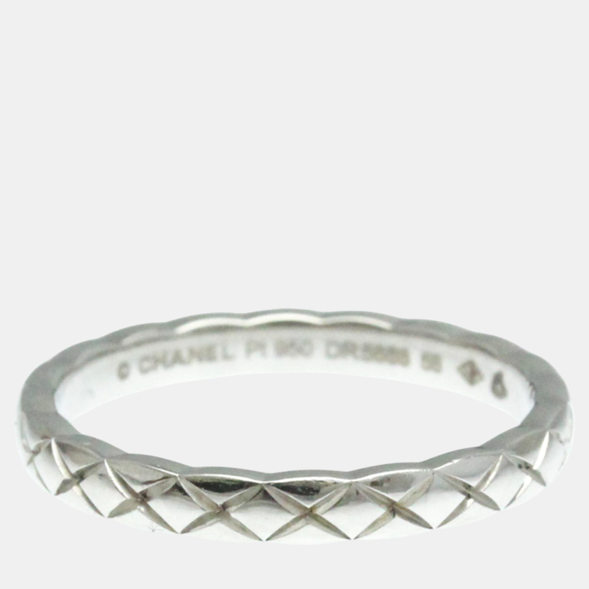 

Chanel Silver Platinum Coco Crush Mini Ring