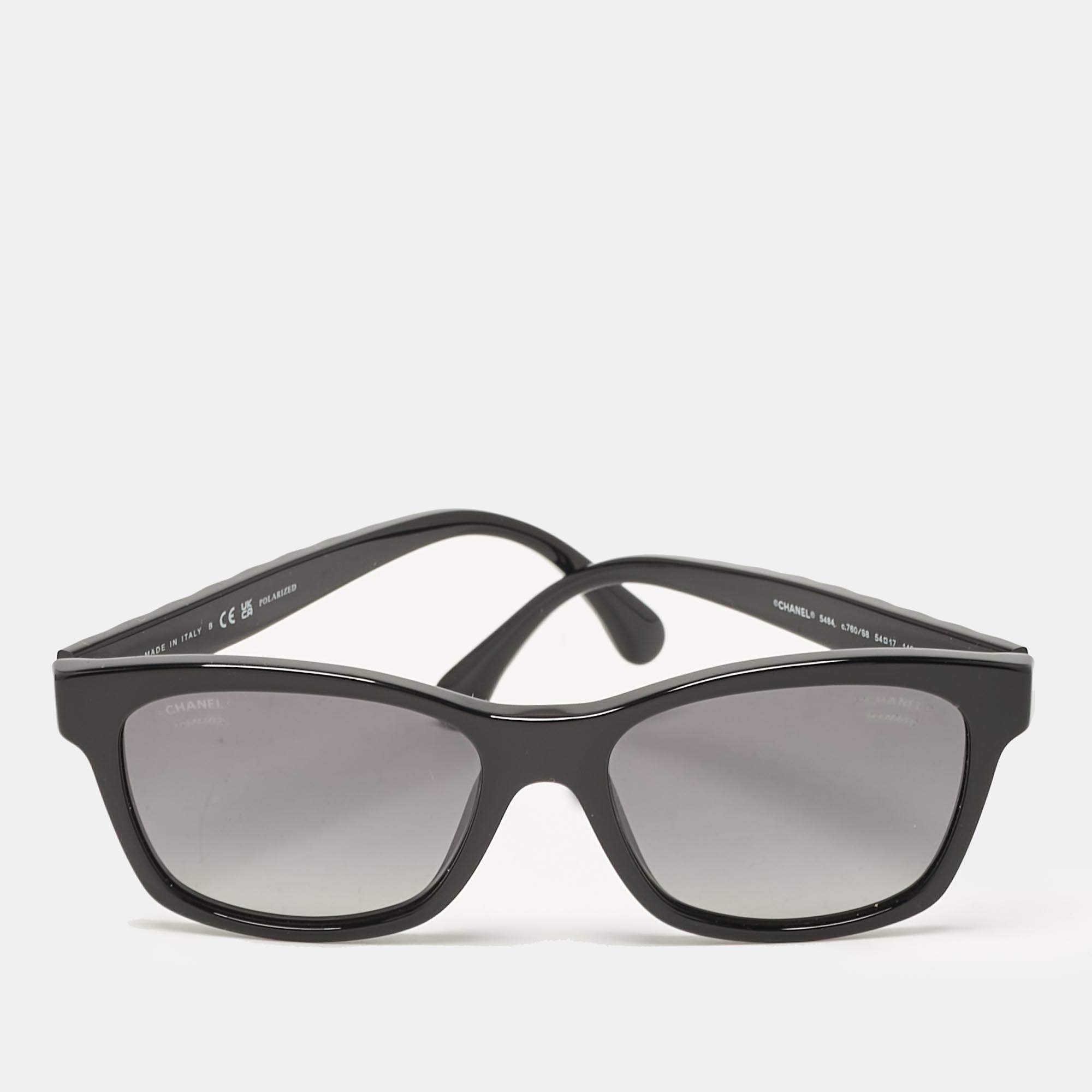 

Chanel Black CC 5484 Polarized Square Sunglasses