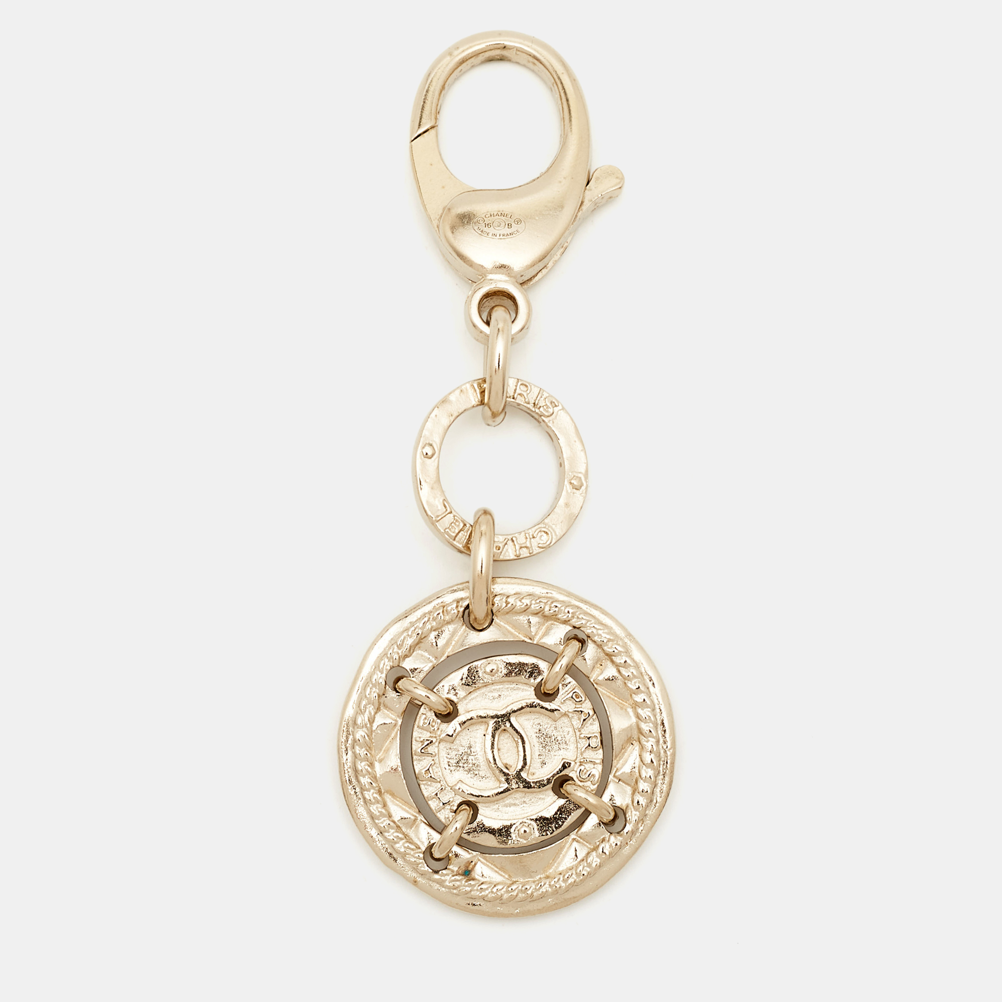 

Chanel CC Gold Tone Key Chain