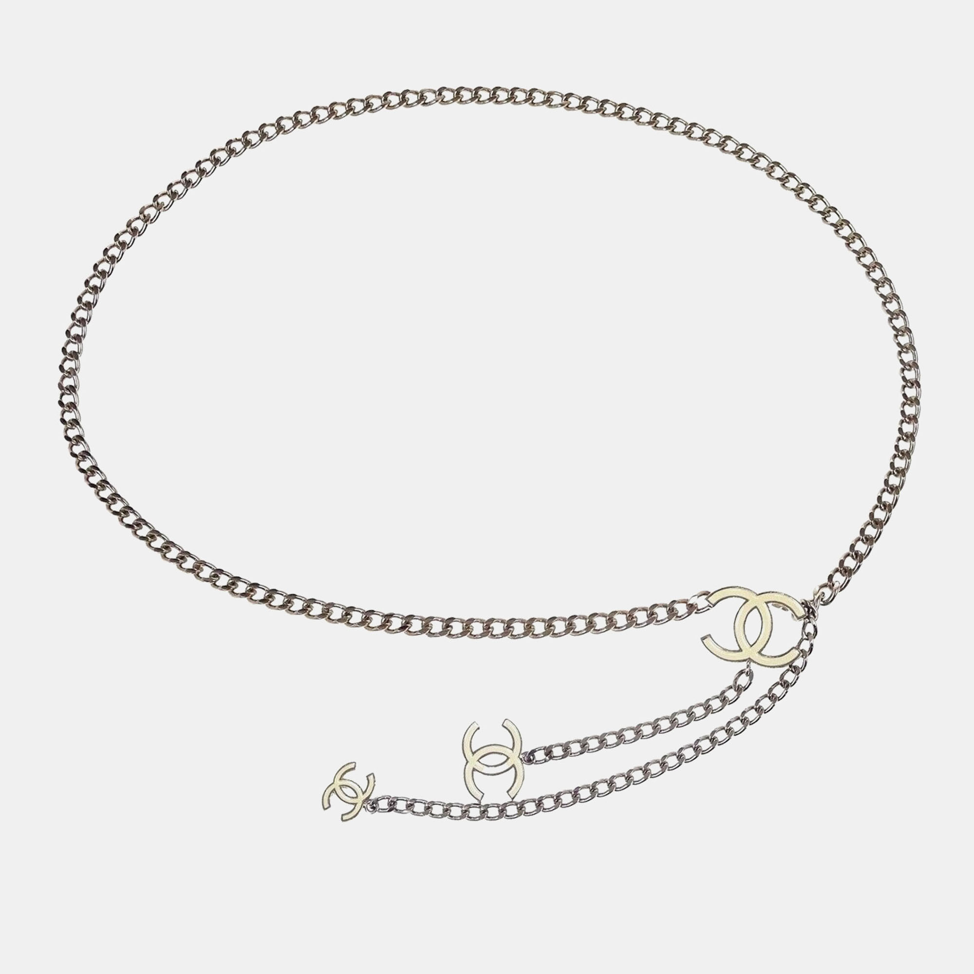 

Chanel Silver Chain Belt