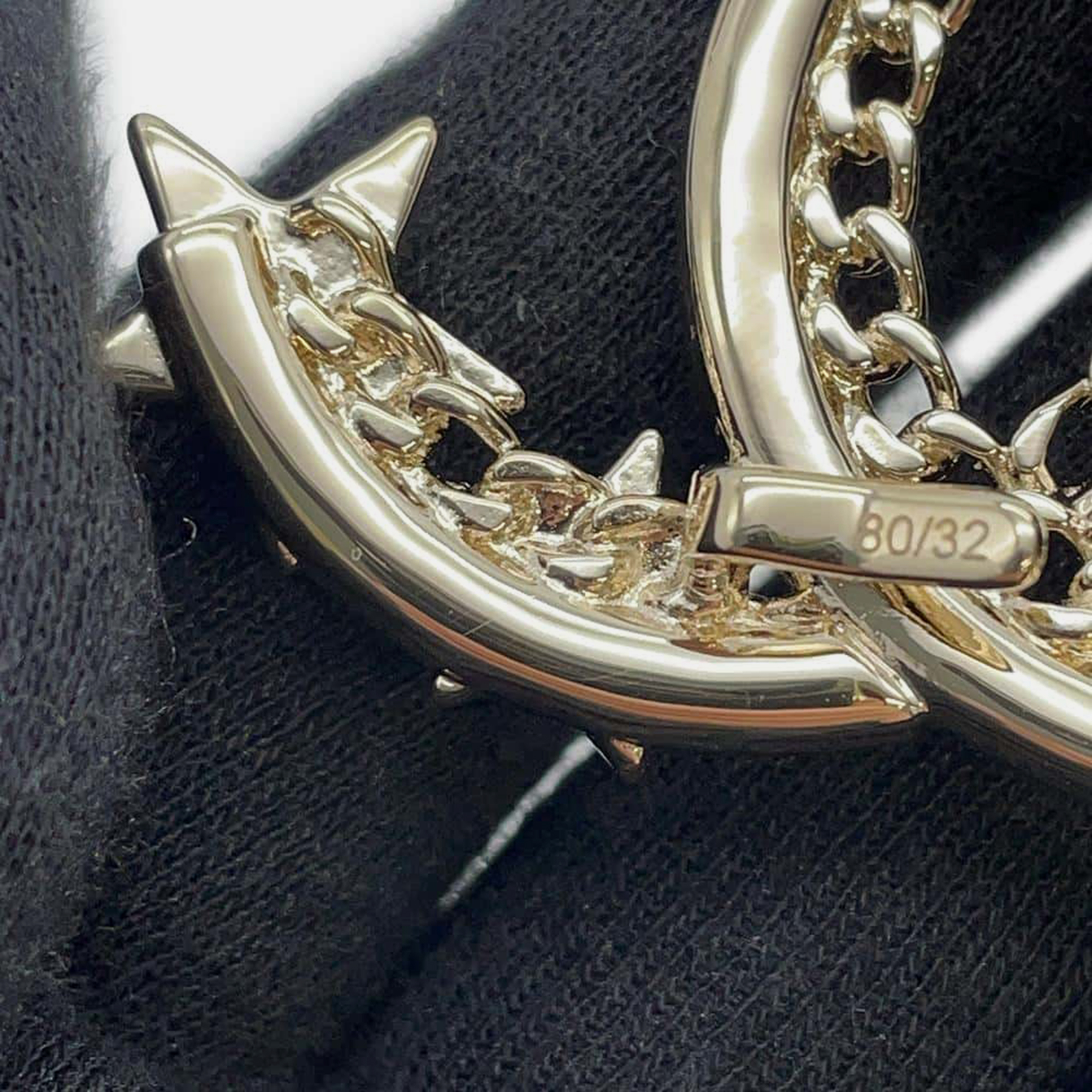 Chanel Black Rubber Faux Pearl Rhinestone CC Logo Belt 