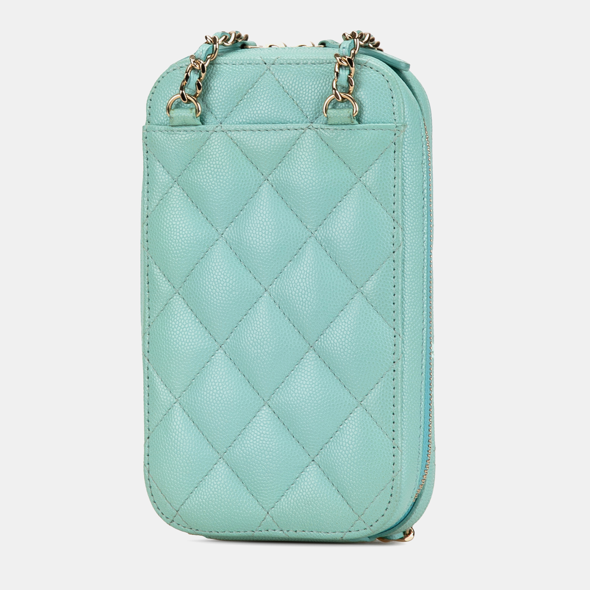 CC Quilted Caviar Zip Phone Case 