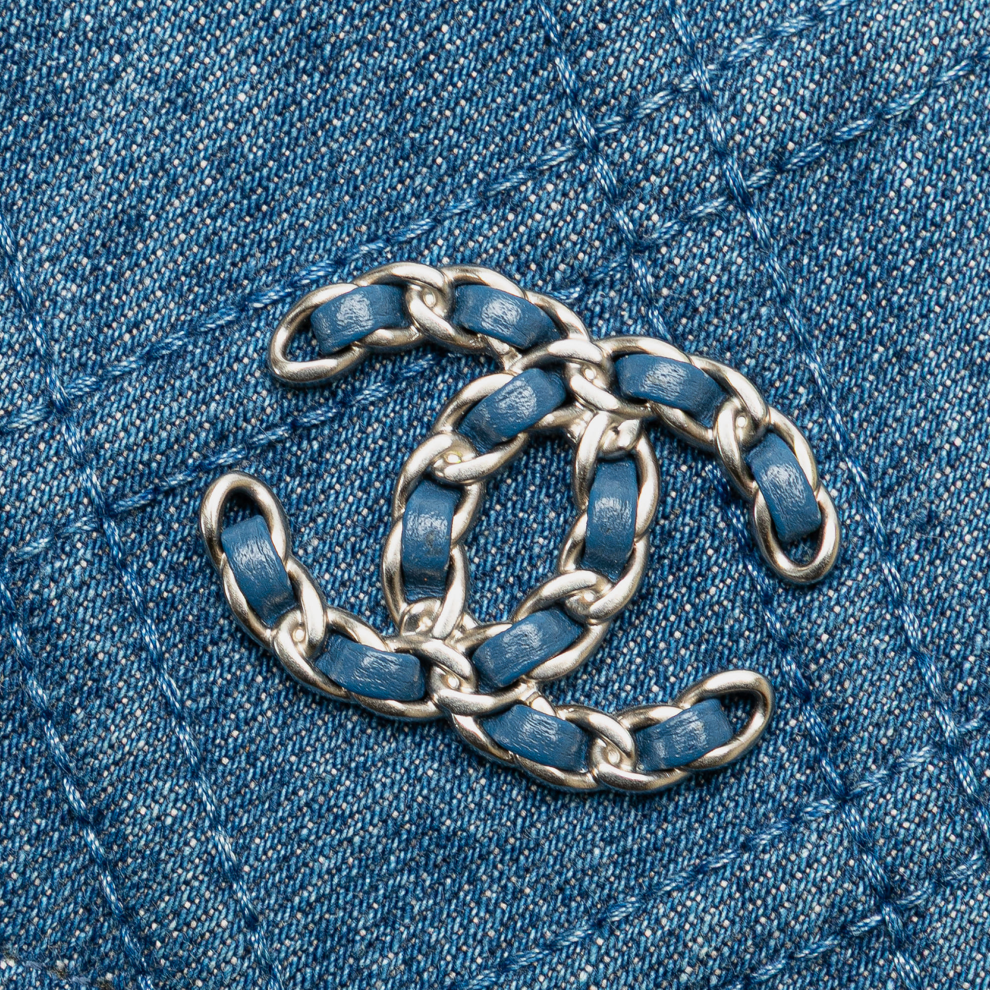 Chanel Denim 19 Phone Holder with Chain 