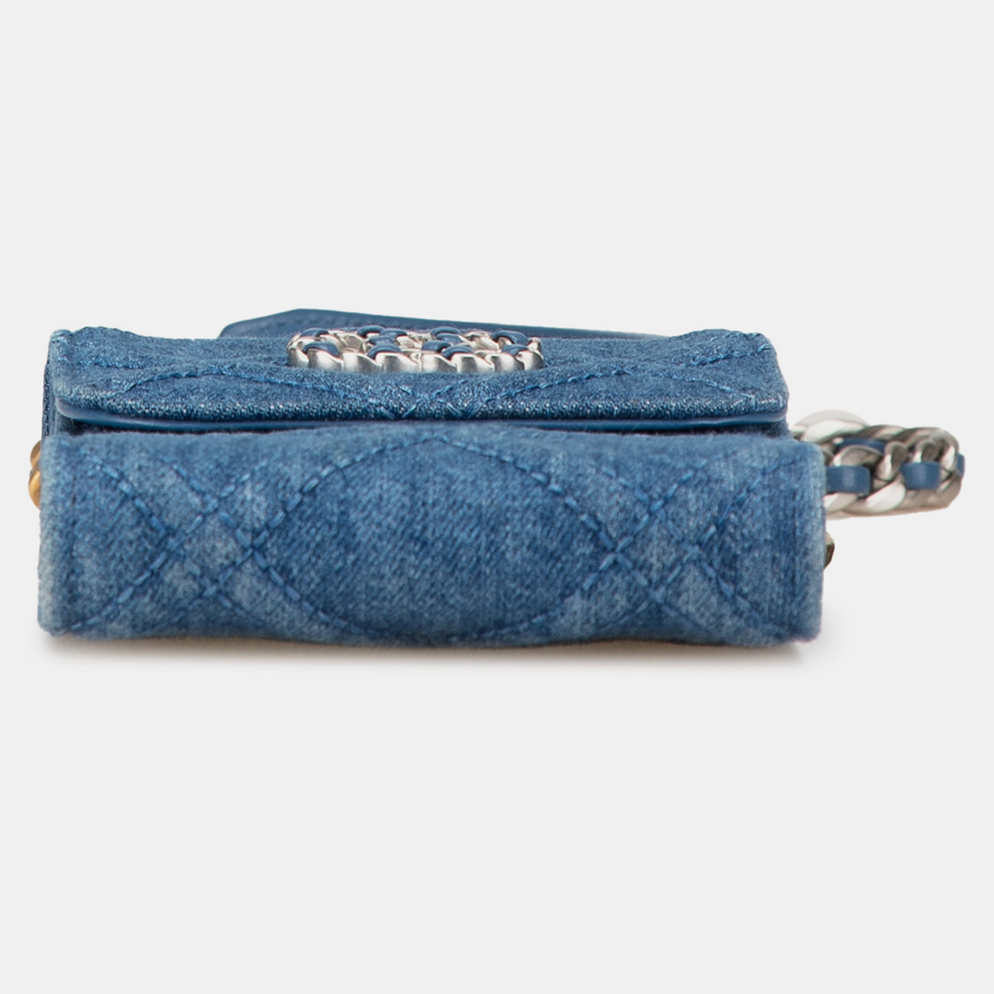 Chanel Denim 19 Phone Holder with Chain 