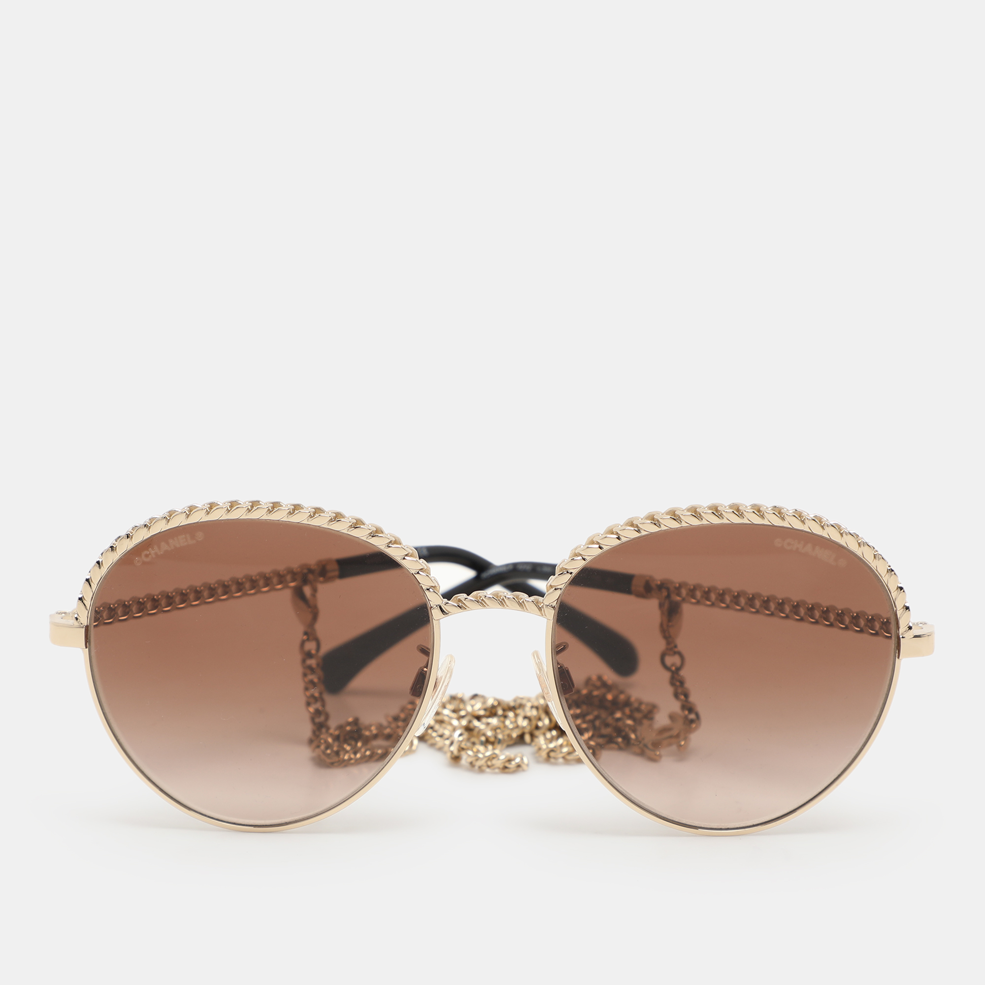 

Chanel Gold Tone/ Brown Gradient 4242 Pantos Sunglasses