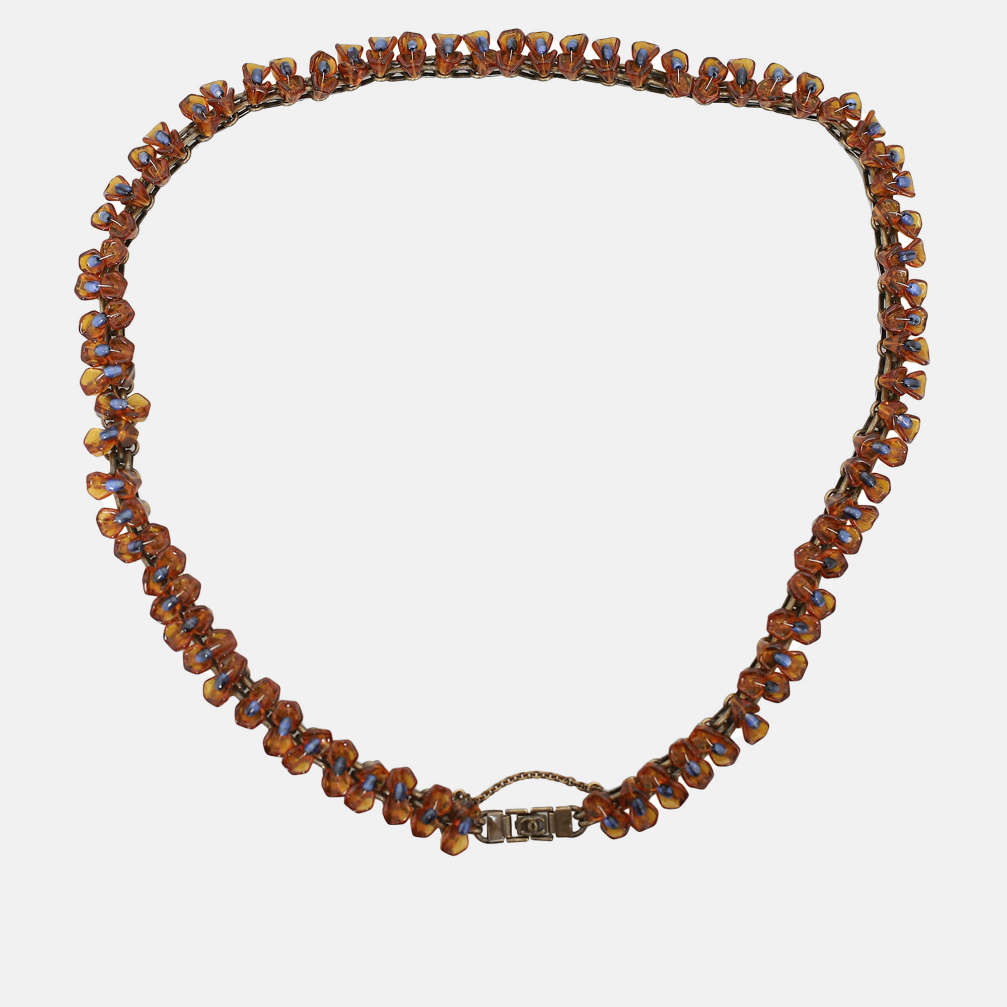 

Chanel Brown Resin Vintage Amber Chain Belt