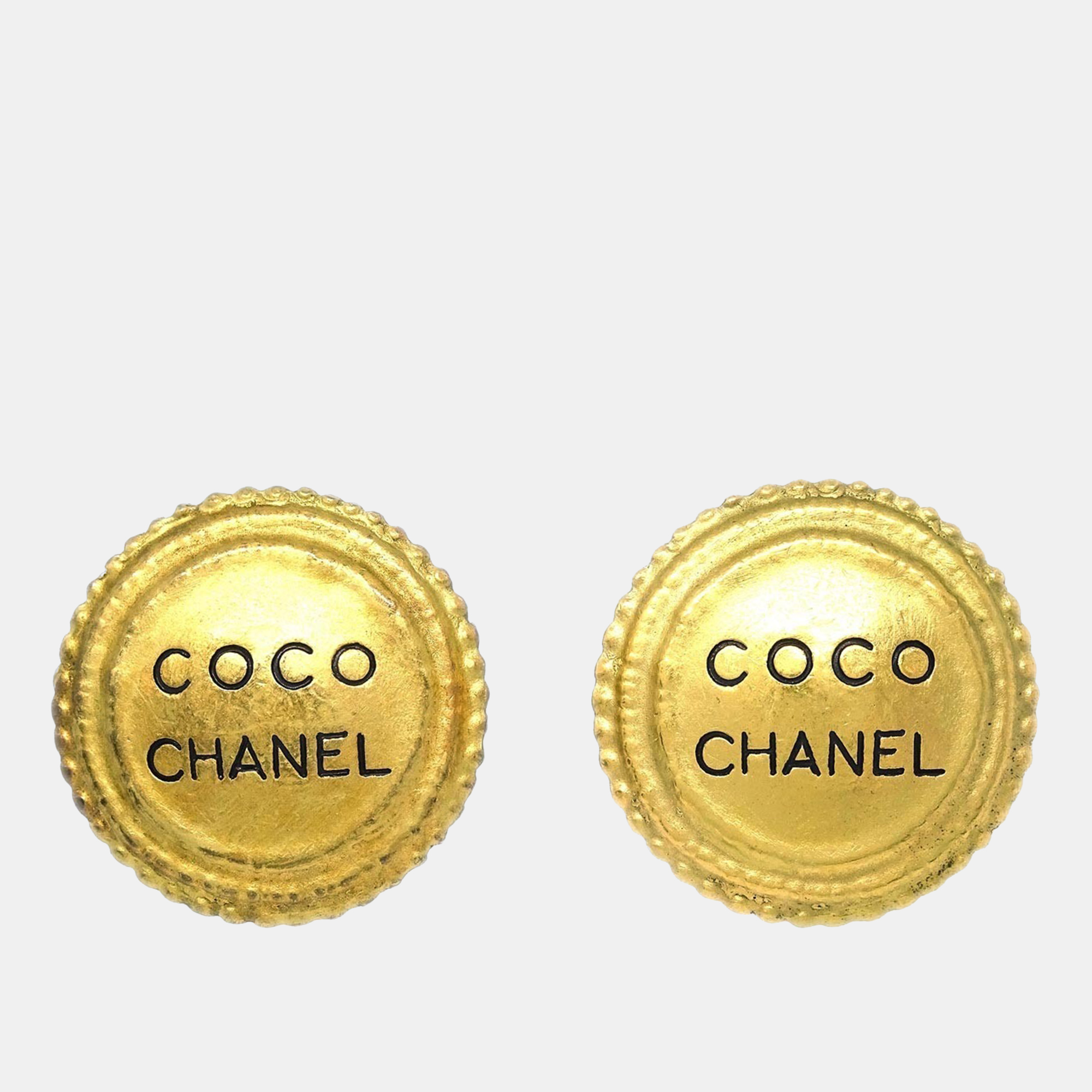 

Chanel Gold Plated Clip-On Earrings