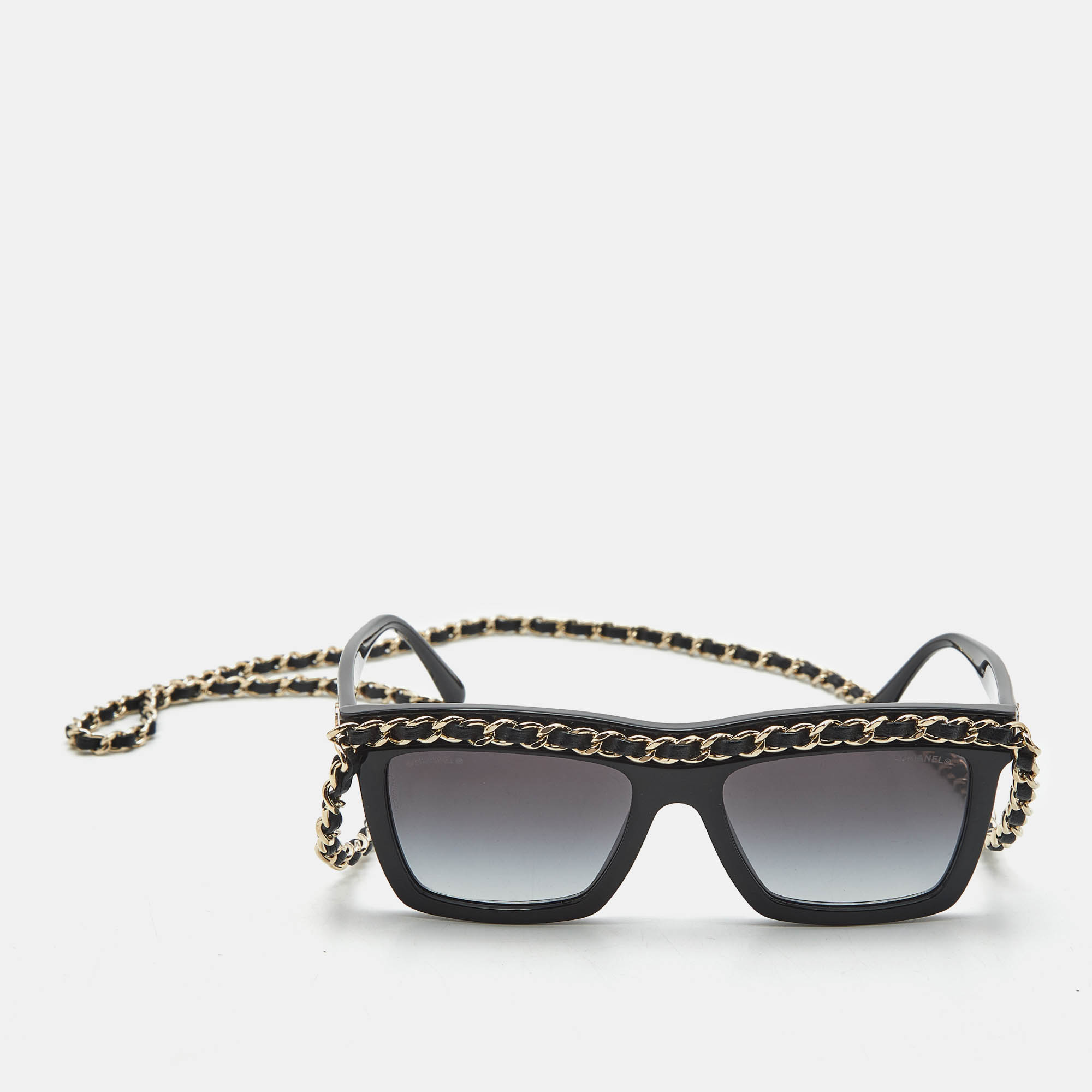 

Chanel Black Gradient 71627 Chain Square Sunglasses